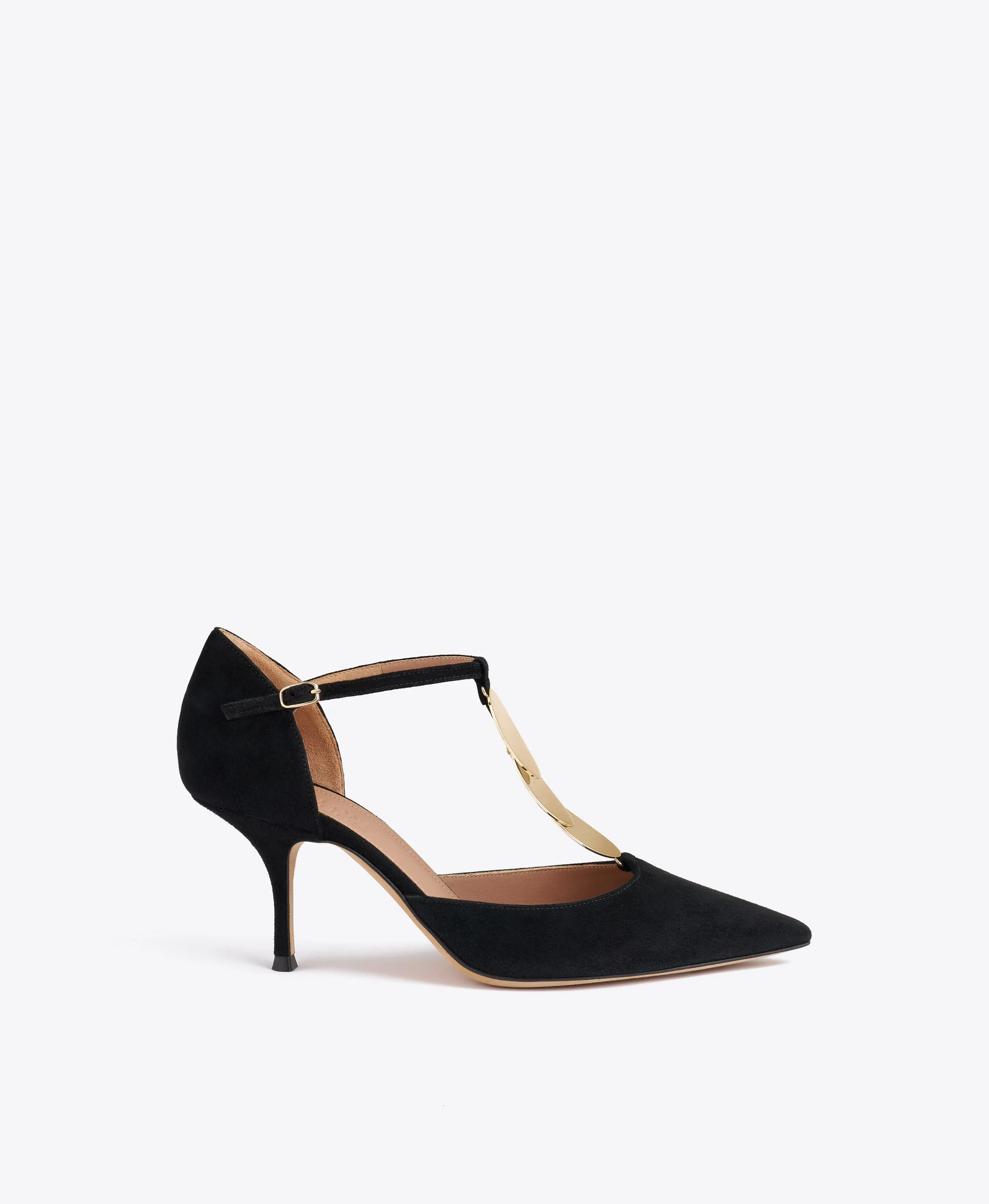 Kali 70 Black Suede Pumps - 1