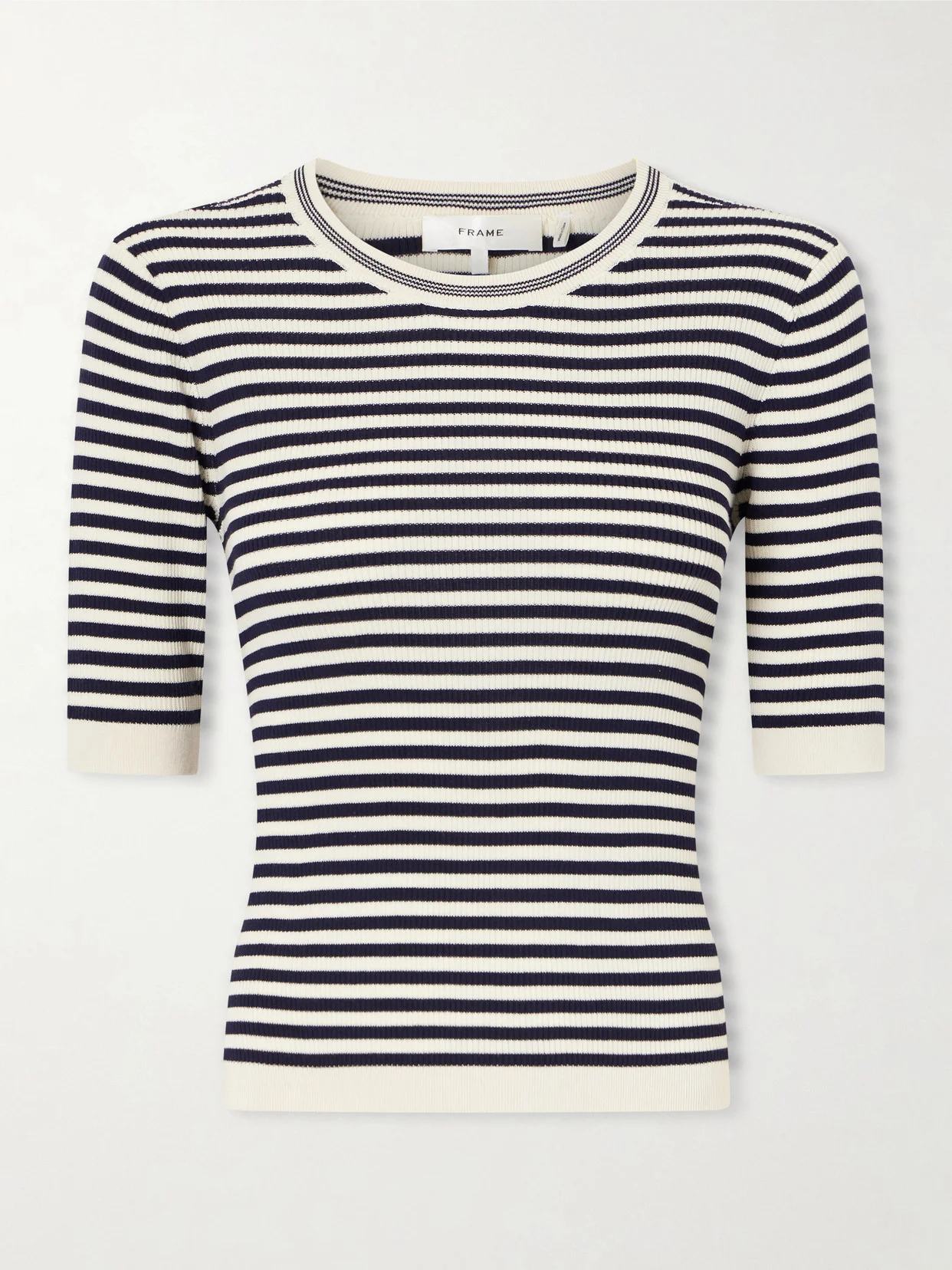 Striped Cotton-blend T-shirt - 1