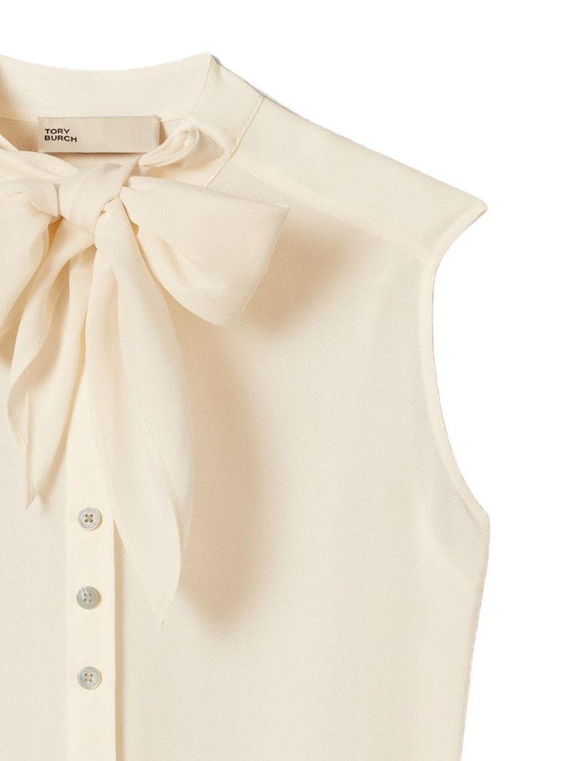 TORY BURCH sleeveless bow blouse outlook