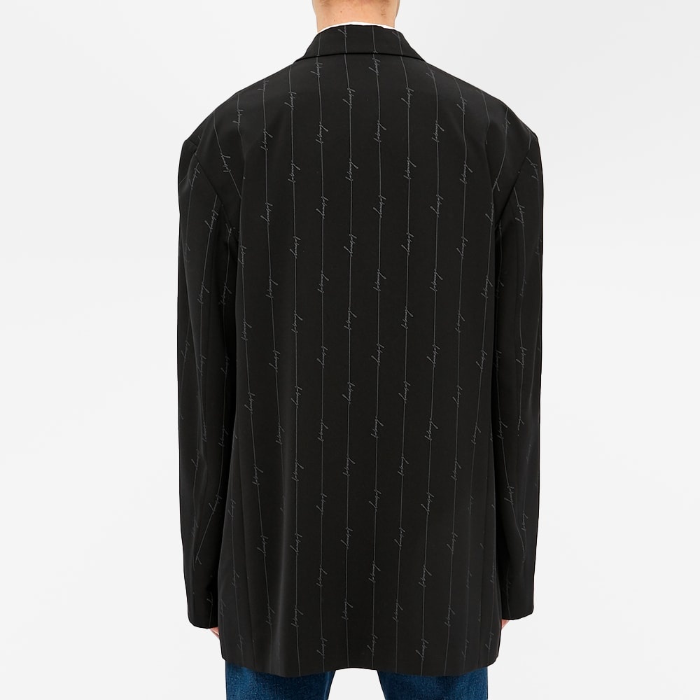 Balenciaga Signature Logo Boxy Suit Jacket - 6