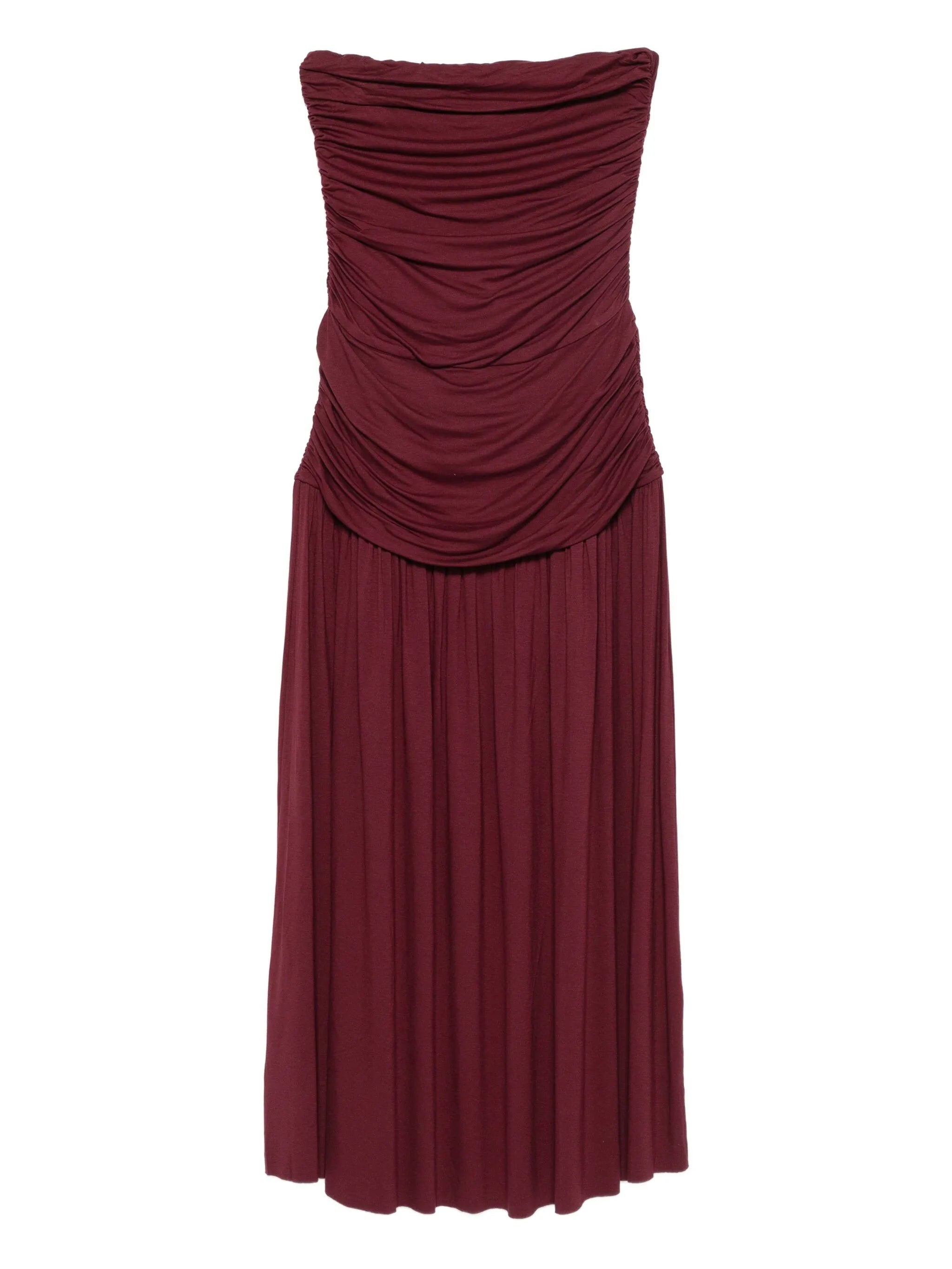 Gimaguas Fortuna Strapless Gathered Midi Dress - 1