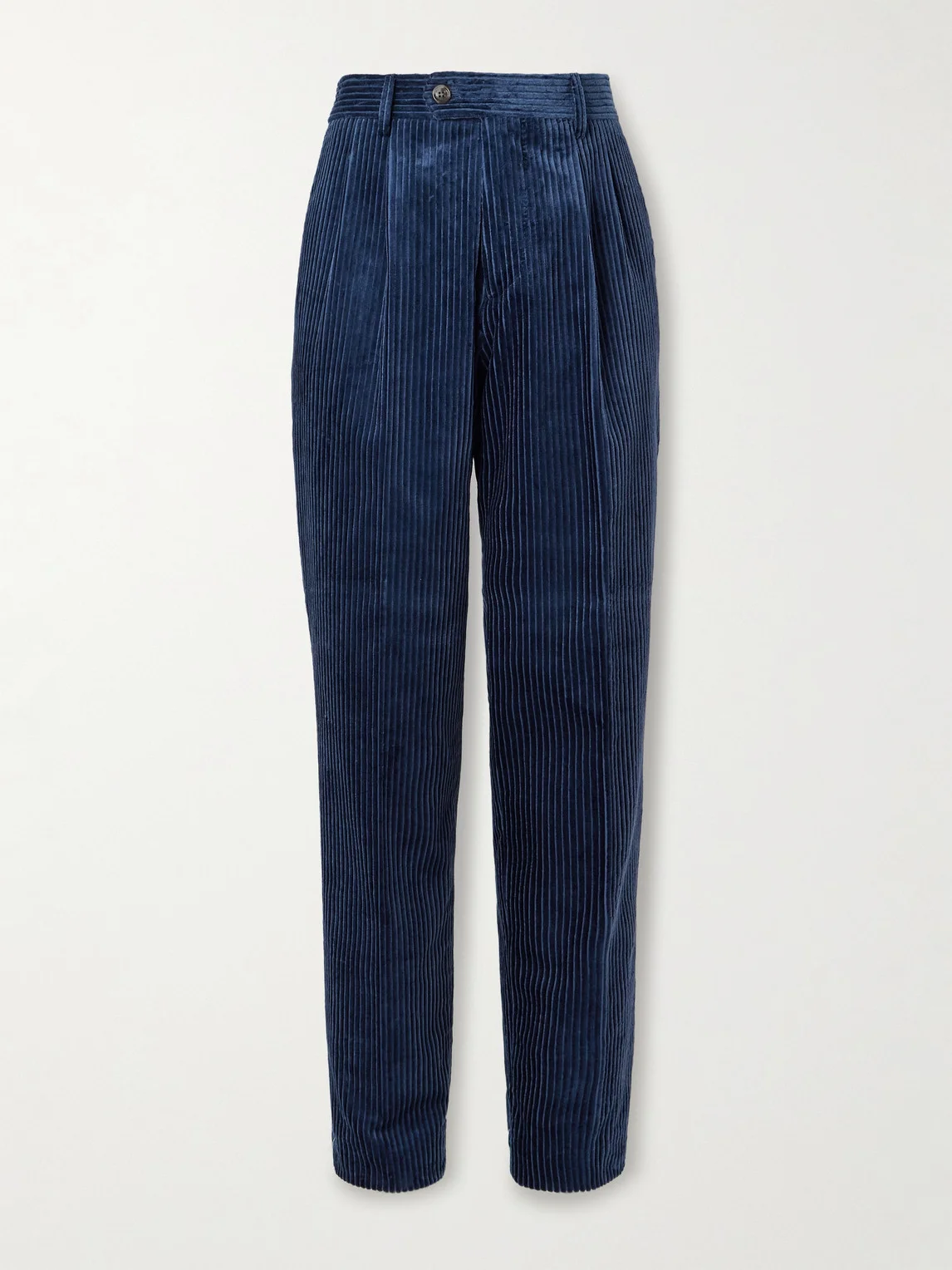 Straight-Leg Cotton-Corduroy Suit Trousers - 1