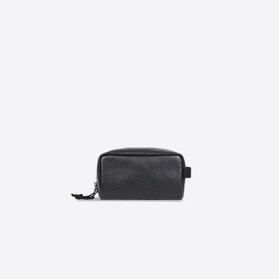 BALENCIAGA Men's Explorer Toiletry Pouch in Black outlook