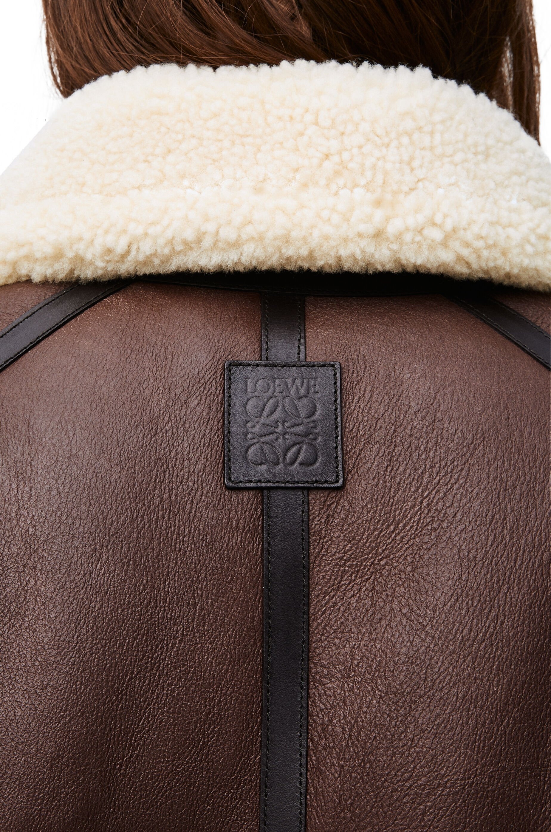 Aviator jacket in shearling - 5