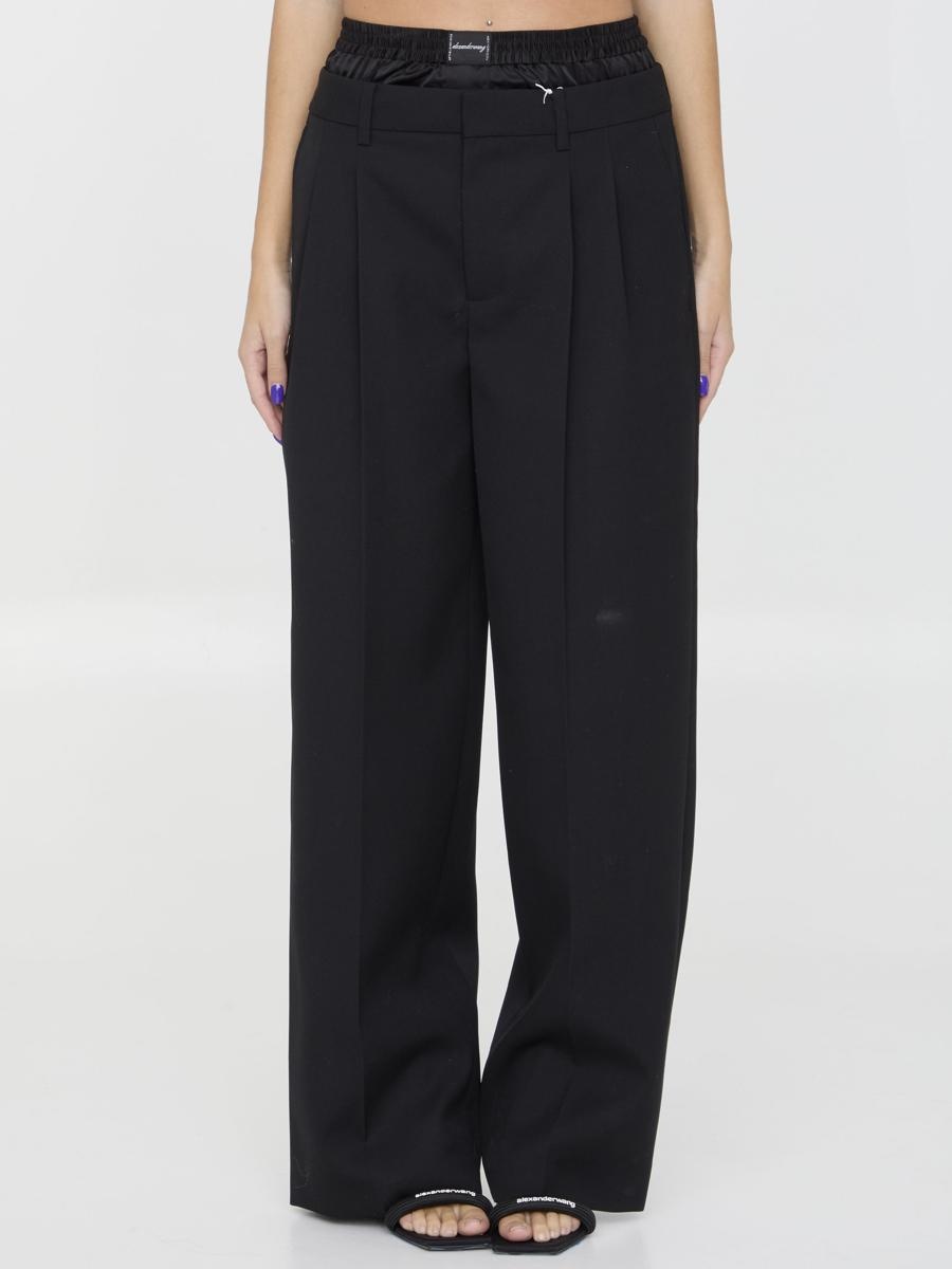 ALEXANDER WANG TAILORED PANTS WITH BRIEF - 1