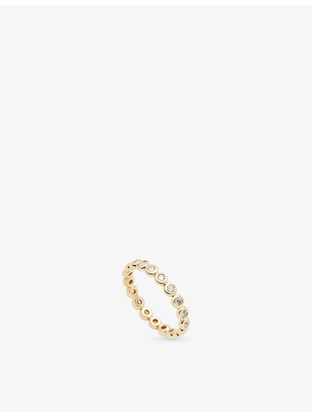 Eternity 14ct Yellow Gold And Lab Grown Diamond Ring - 1