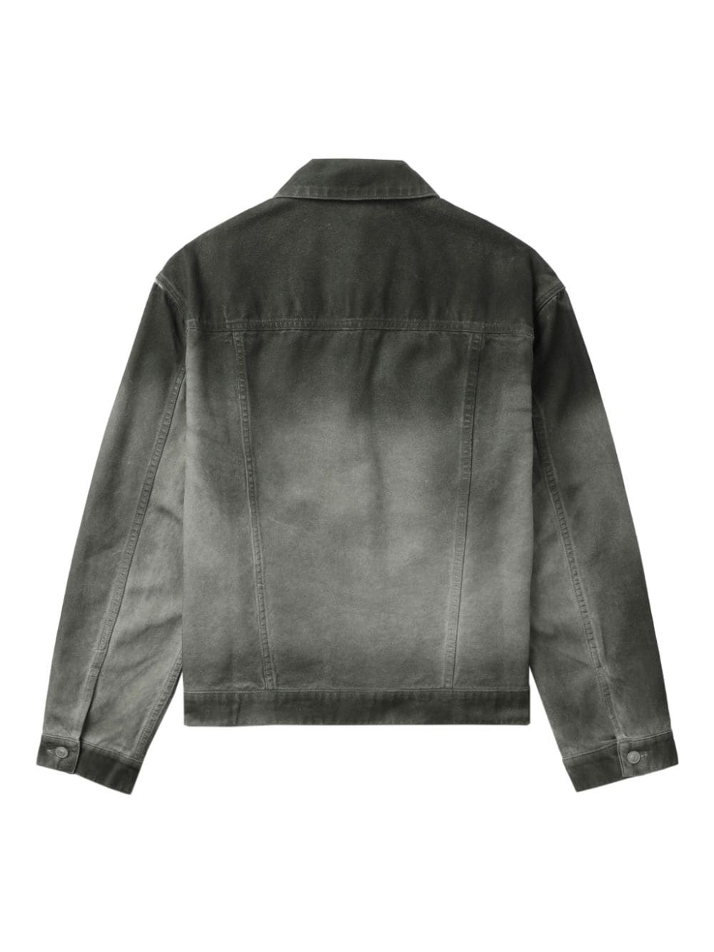 overdyed canvas shirt jacket - 6