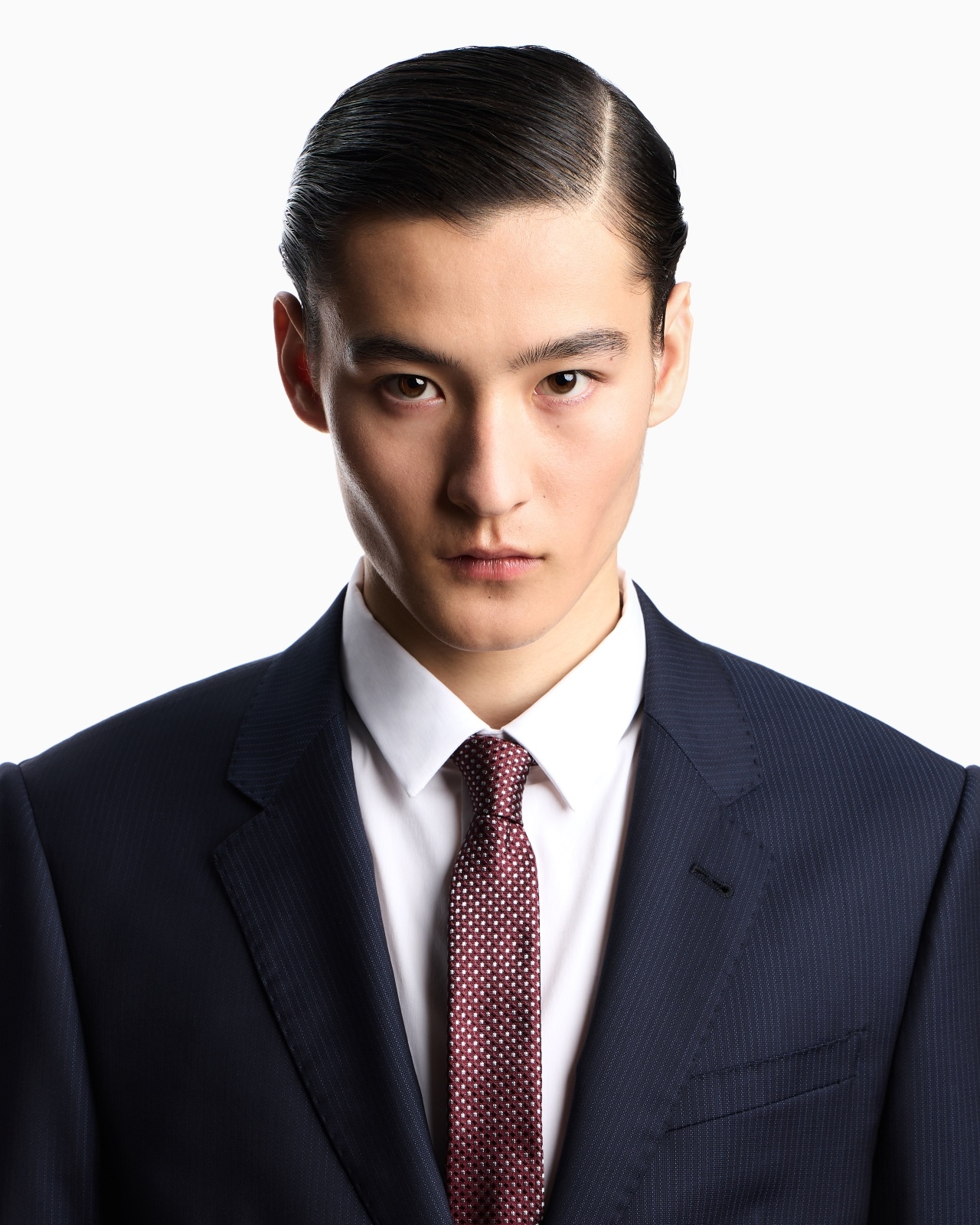 PURE SILK TIE WITH JACQUARD MICRO-MOTIF - 3