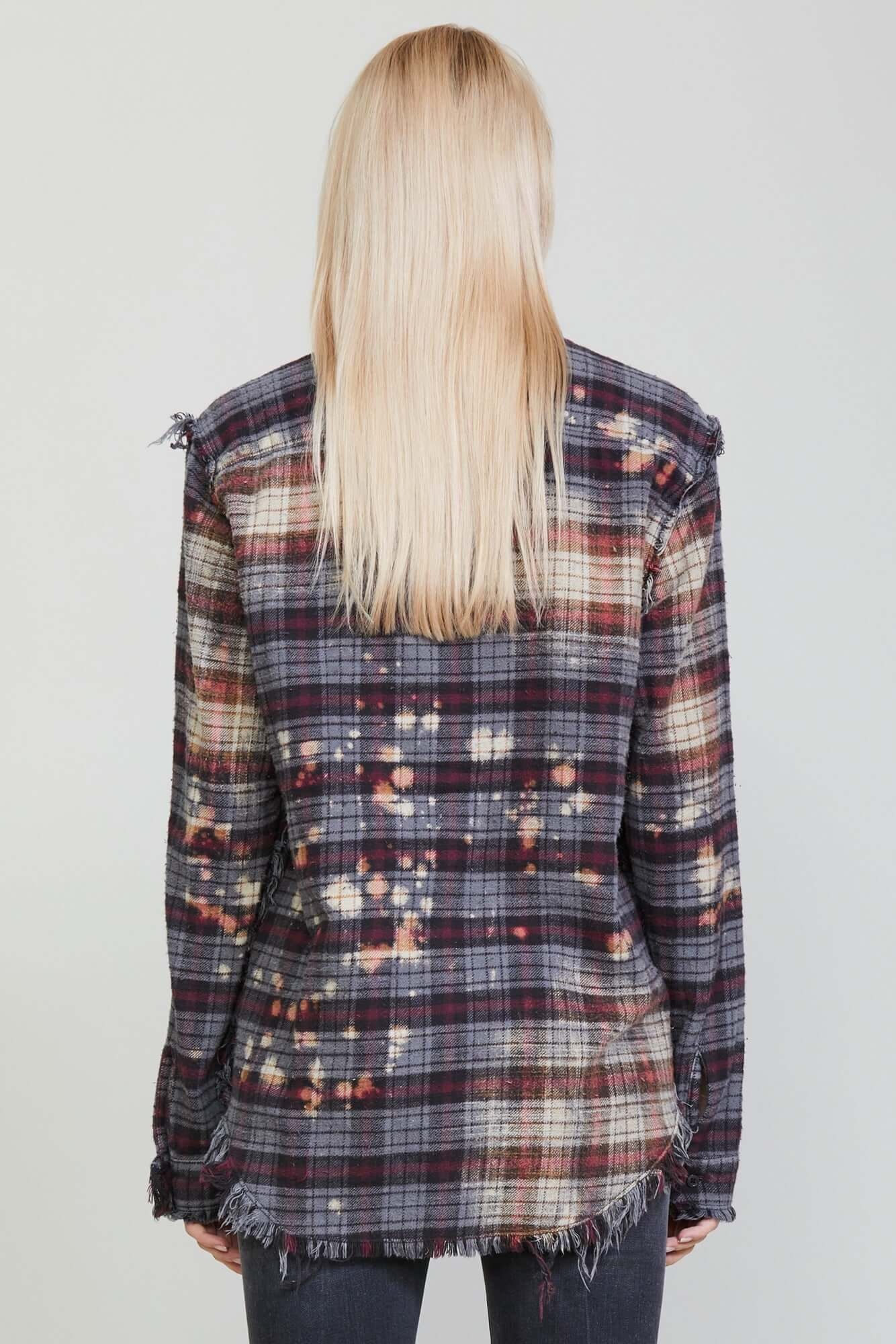 BLEACHED SHREDDED SEAM SHIRT - 2