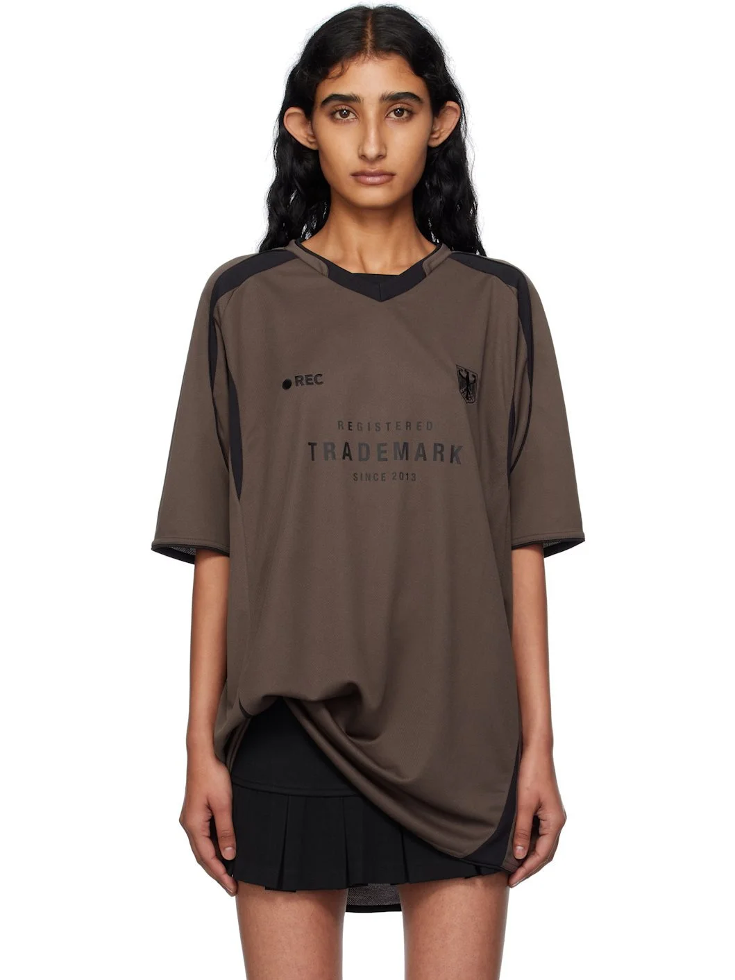 Brown 'Trademark' Football Jersey - 1