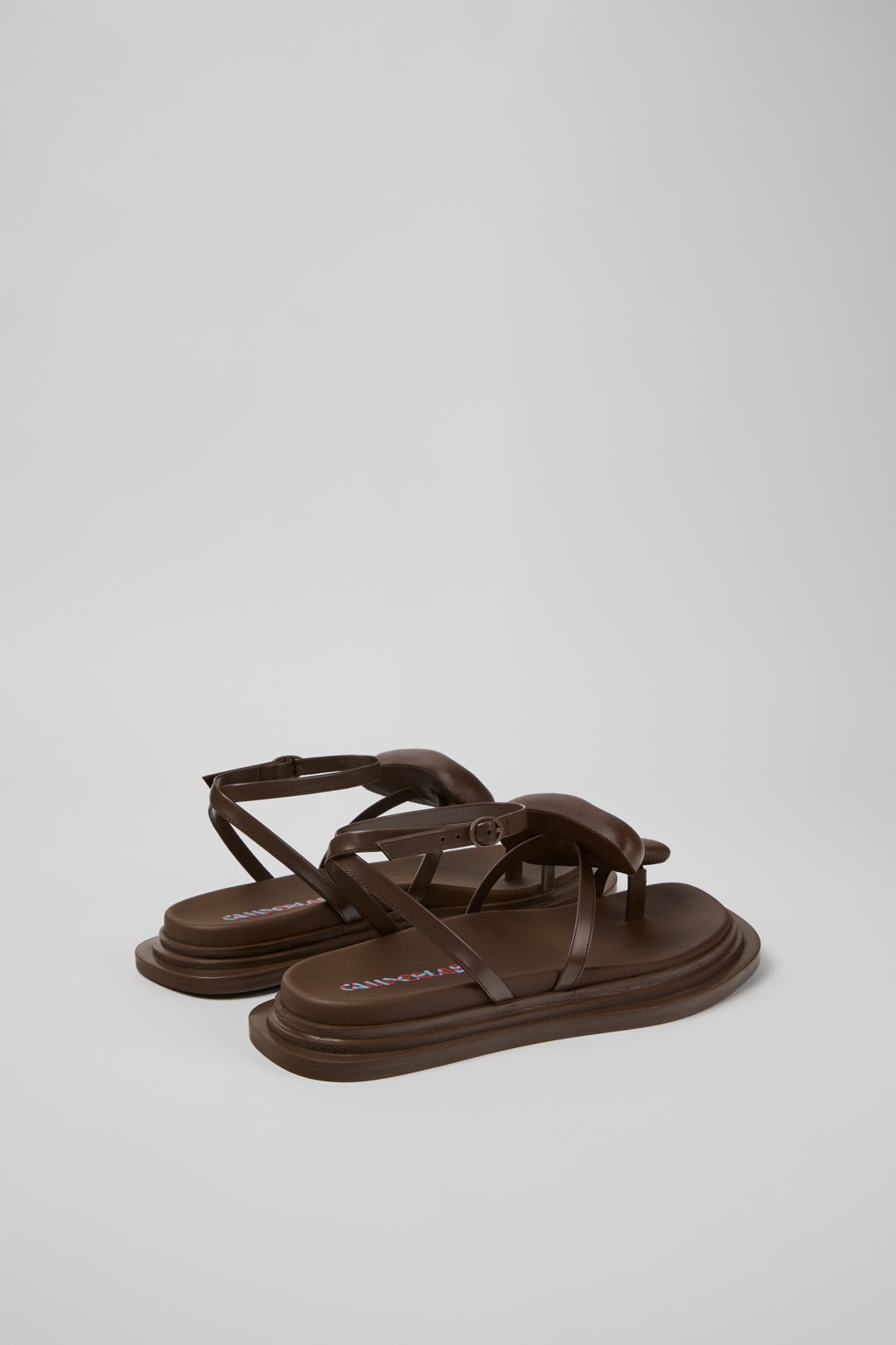 Brown Leather Sandals - 3
