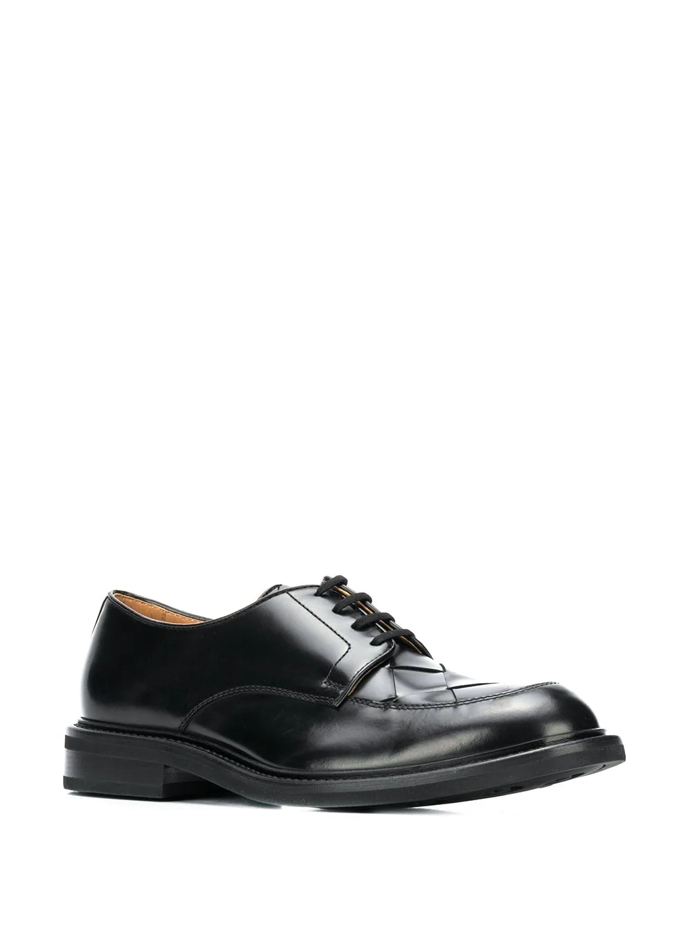 intrecciato weave Derby shoes - 2