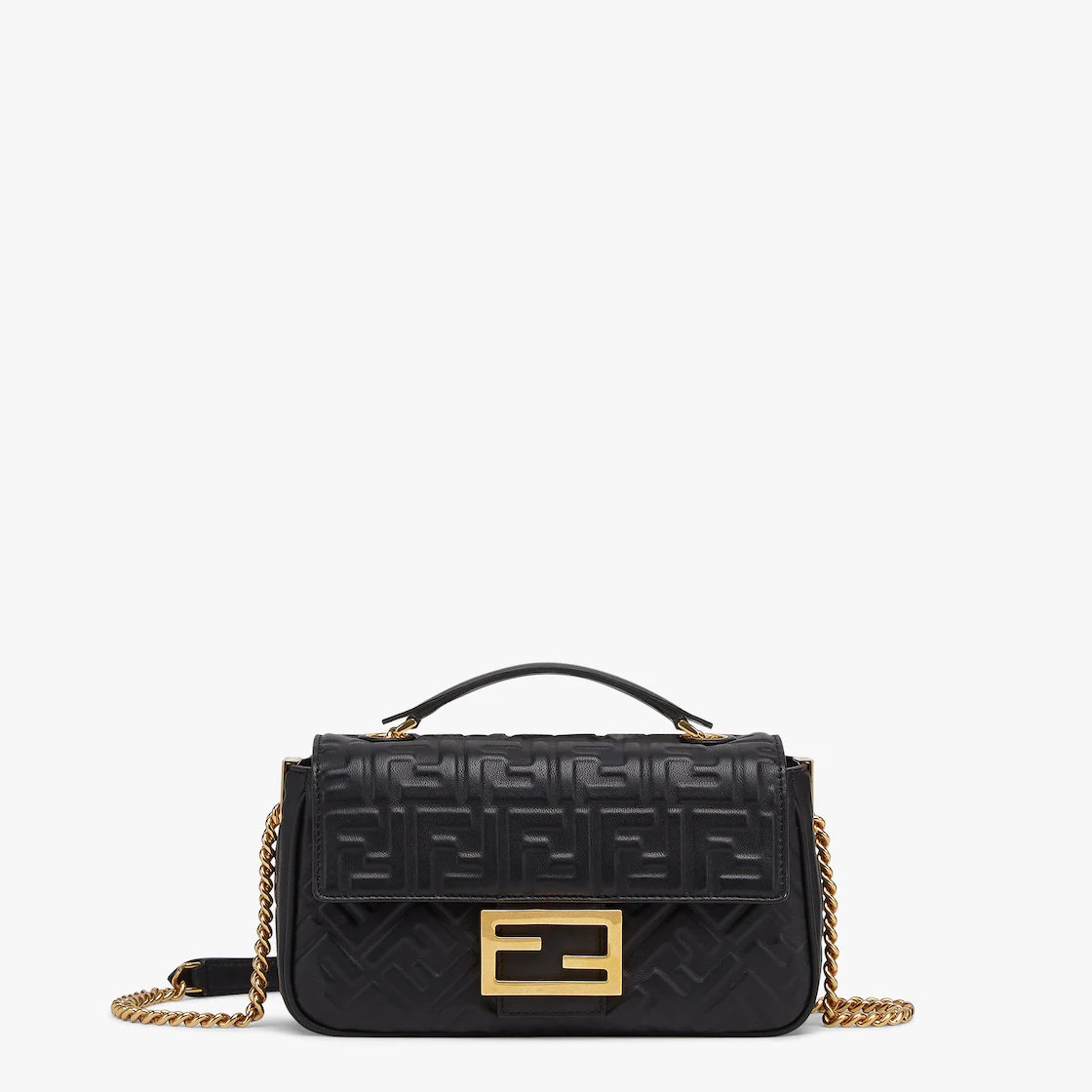 Black nappa leather bag - 1