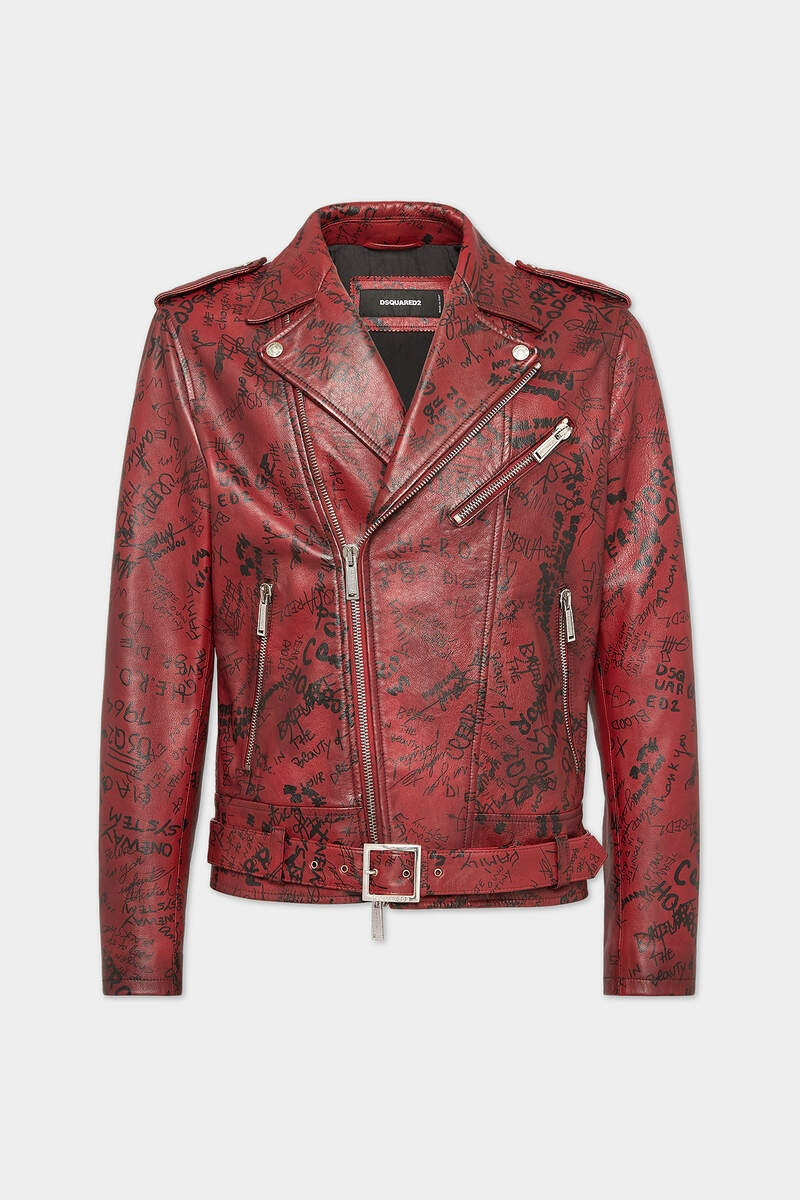 GRAFFITI LEATHER JACKET 1