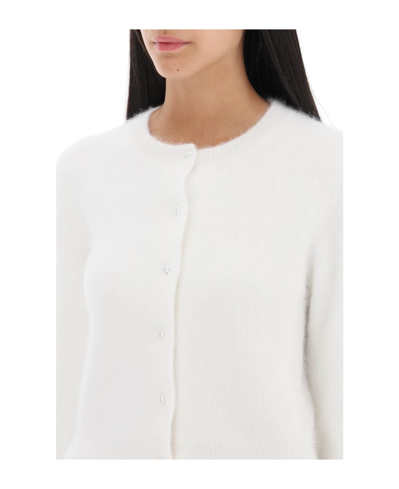 Crew Neck Cardigan - 4