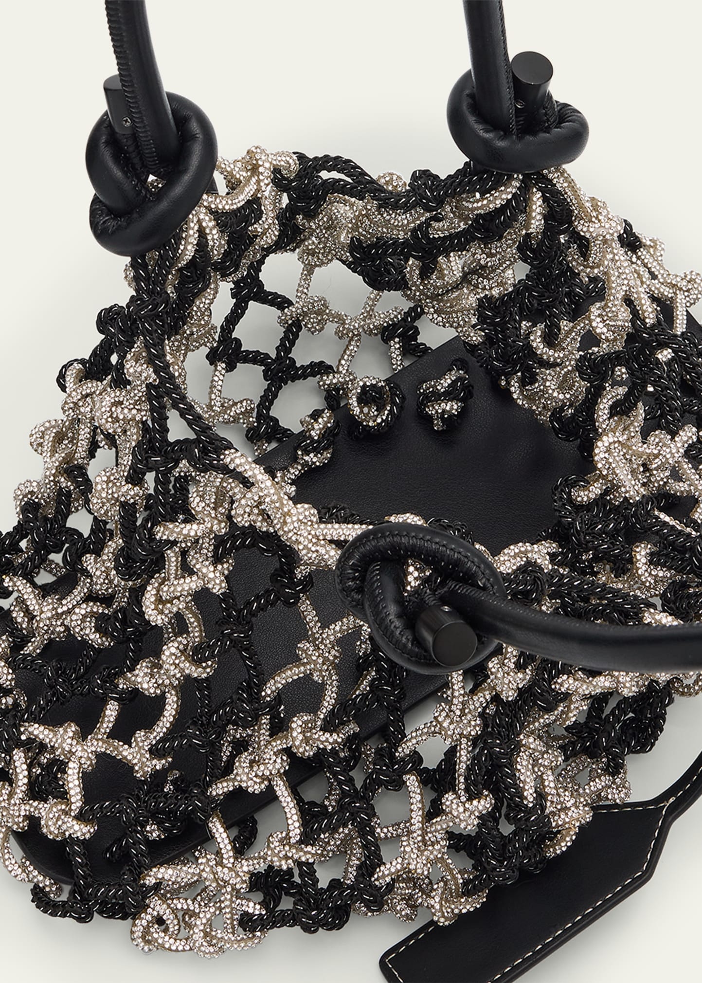 Crystal Macrame Mini Sac Top-Handle Bag - 4