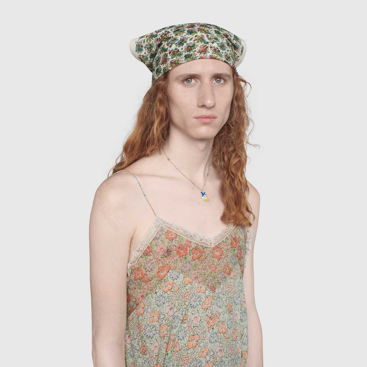 Gucci Liberty floral crêpe slip dress - 5