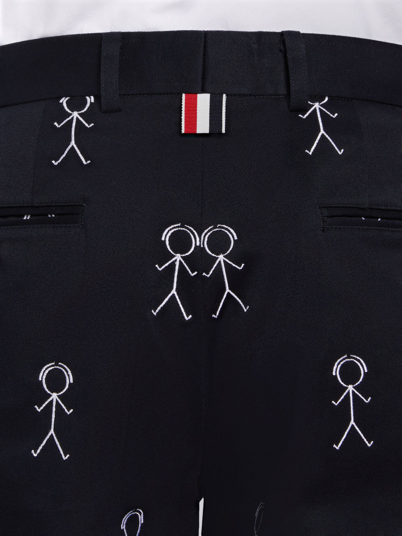 Navy Satin Mr. Thom Half Drop Unconstructed Classic Chino 6