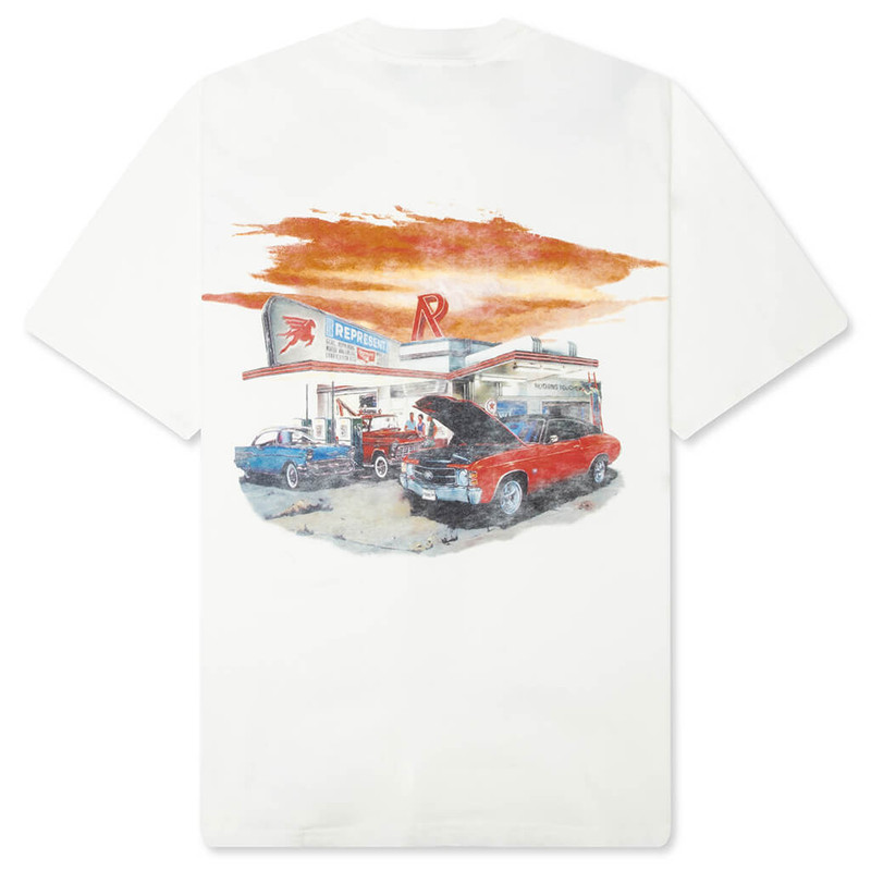 REPRESENT 24 HOUR SERVICE T-SHIRT - FLAT WHITE outlook