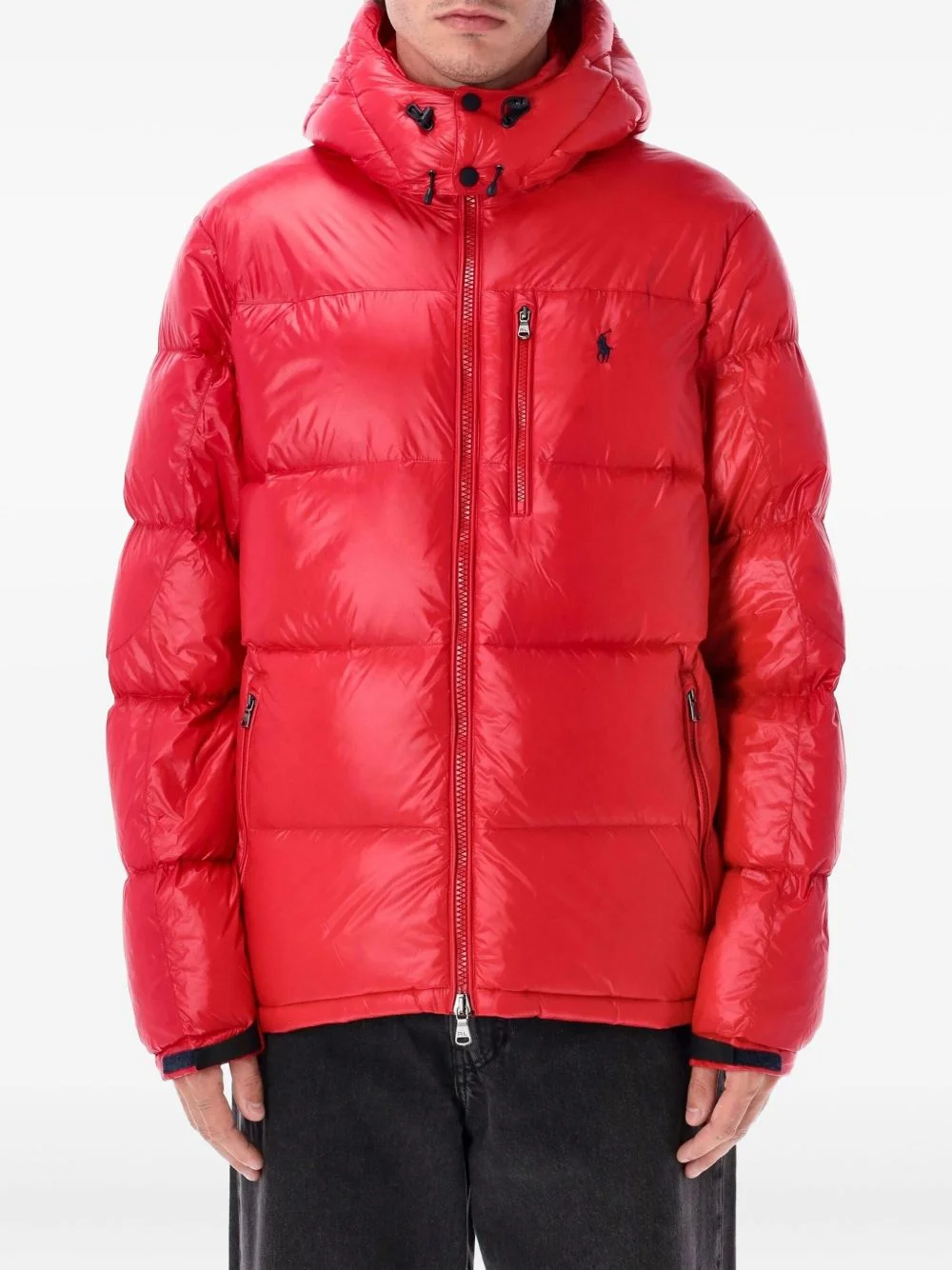 hooded puffer jacket - 1