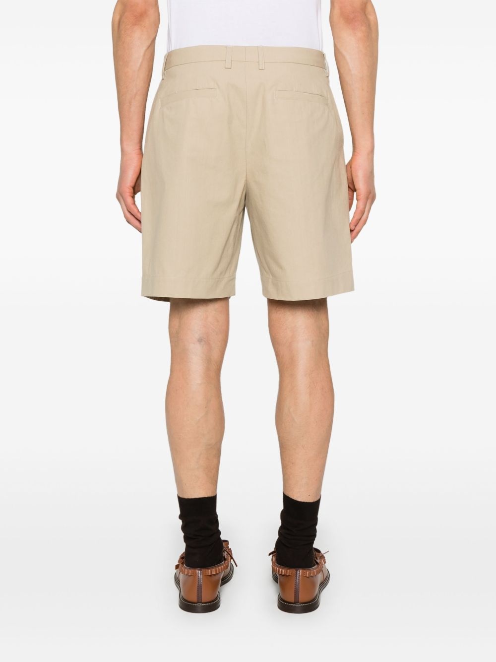pleat-detail shorts - 4