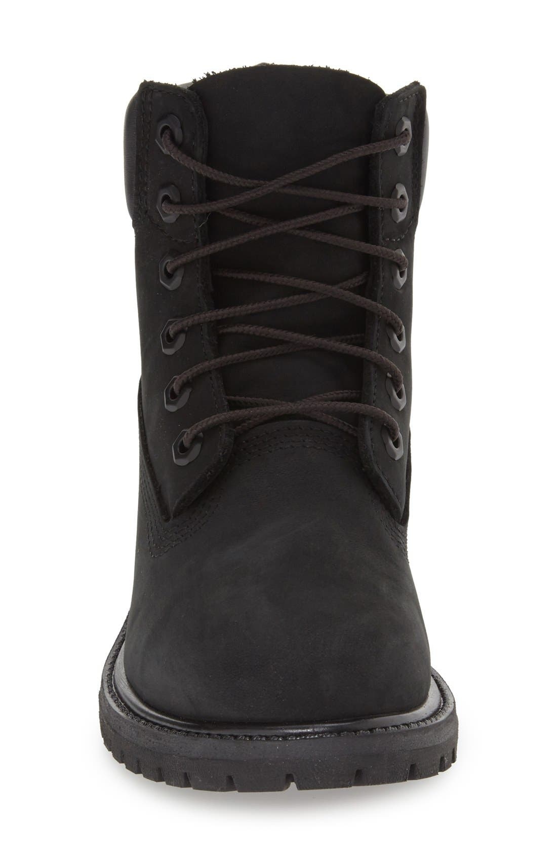 Timberland Premium Waterproof Lug Sole Boot in Black Nubuck Leather at Nordstrom - 4