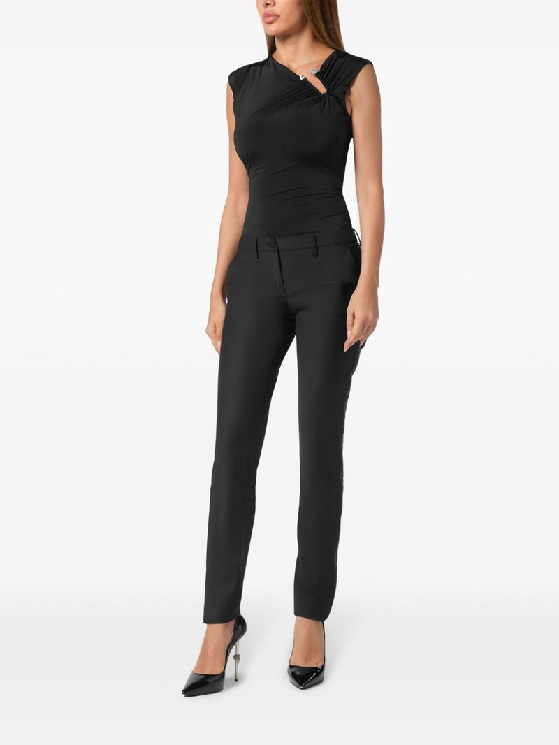 PHILIPP PLEIN Office wool trousers outlook