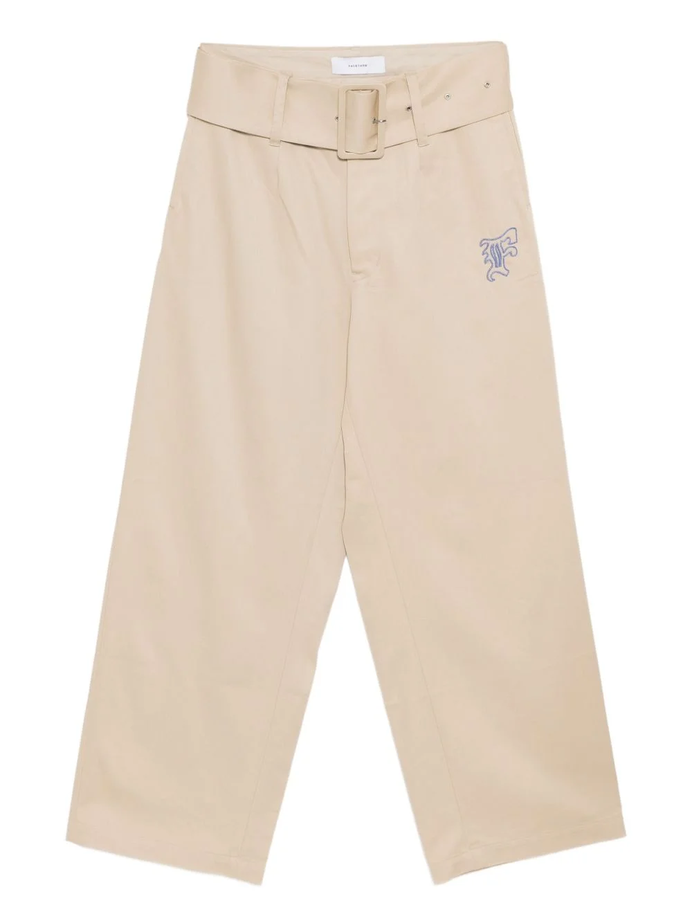 logo-embroidered trousers - 1