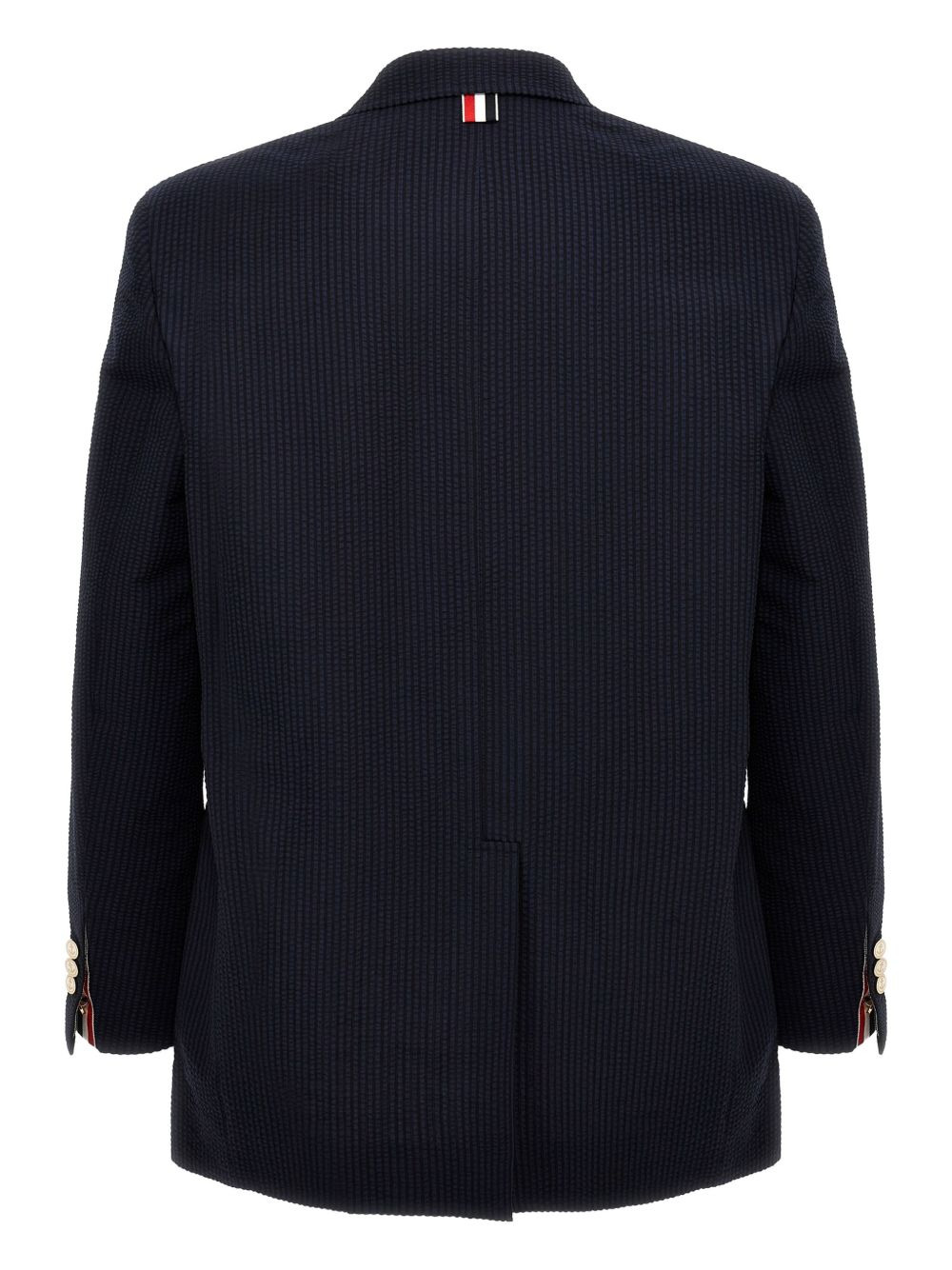 striped seersucker blazer - 2