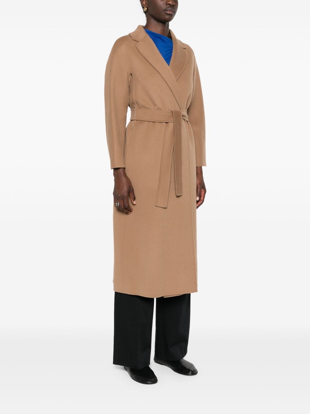 Esturia wool belted coat - 3
