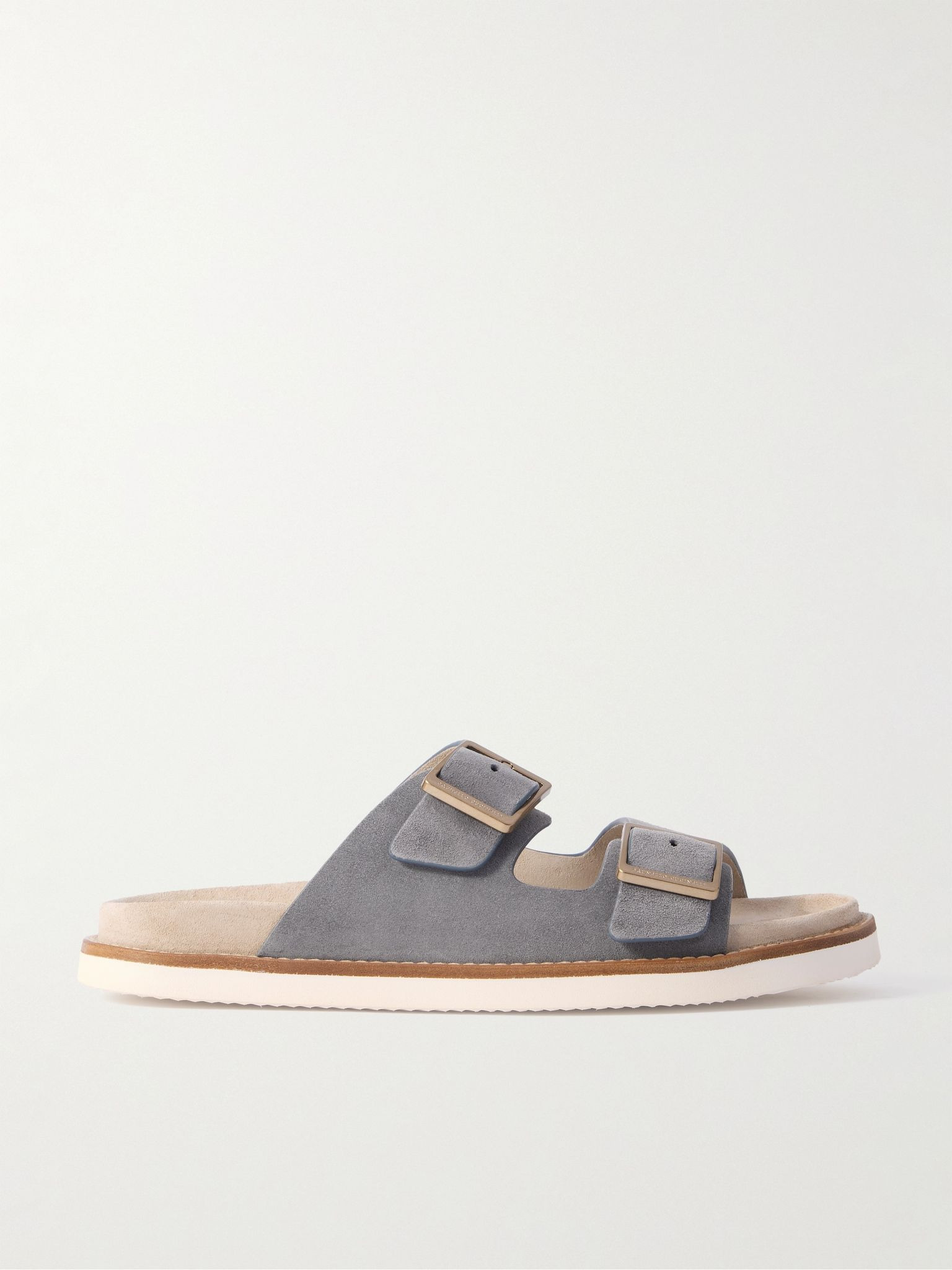 Suede Sandals Gray - 1