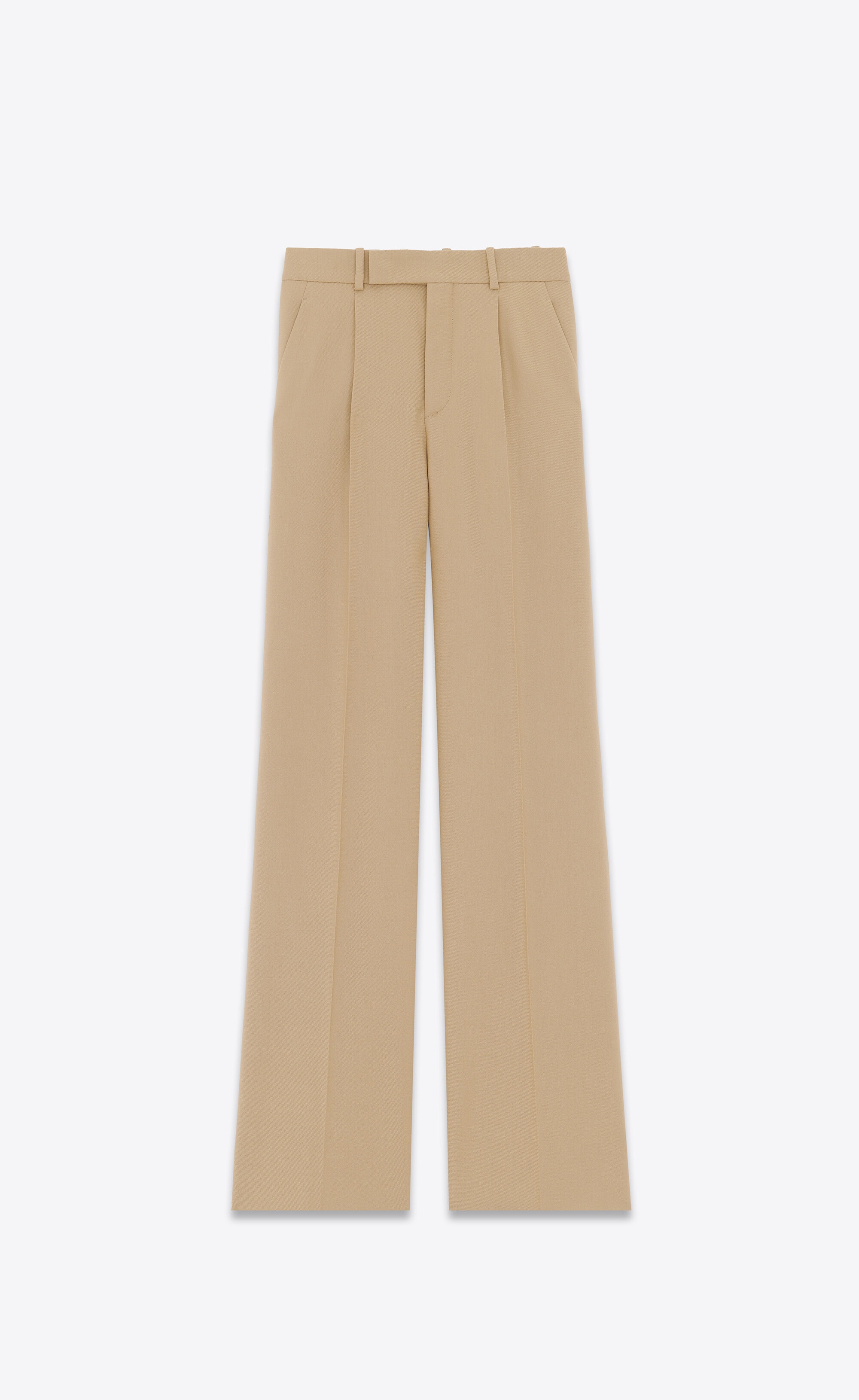 flared pants in gabardine - 1