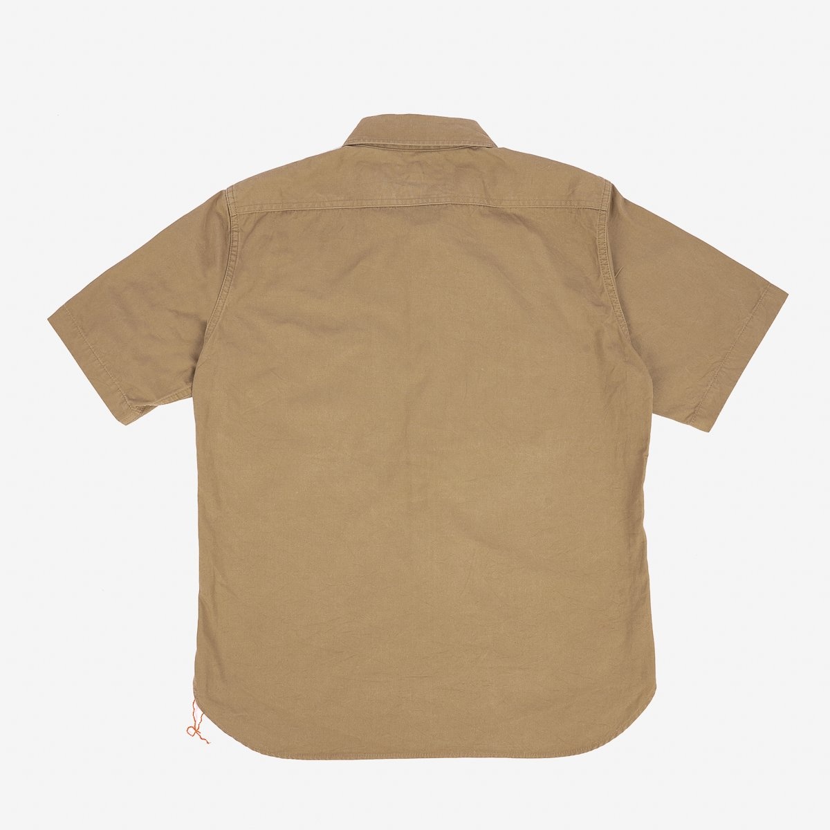 IHSH-393-KHA 7oz Fatigue Cloth Short Sleeved Work Shirt - Khaki - 5