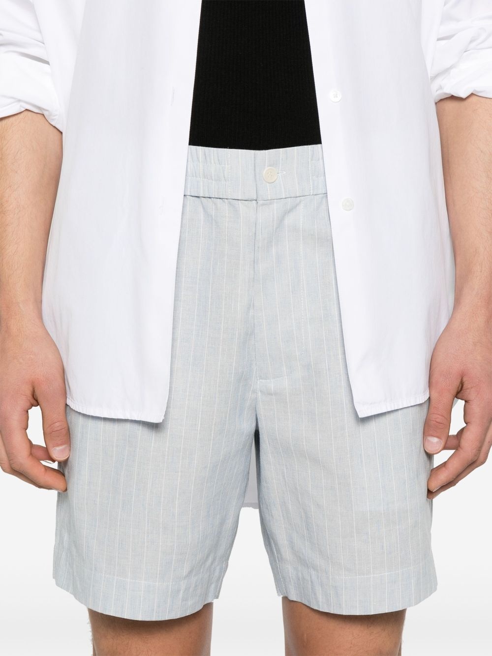 pinstriped shorts - 5
