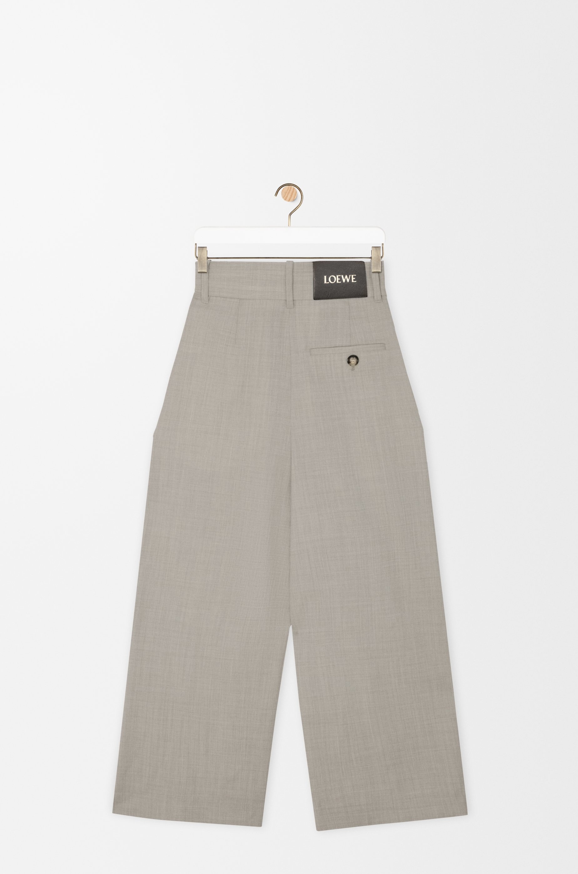 Cropped wrap trousers in wool - 2