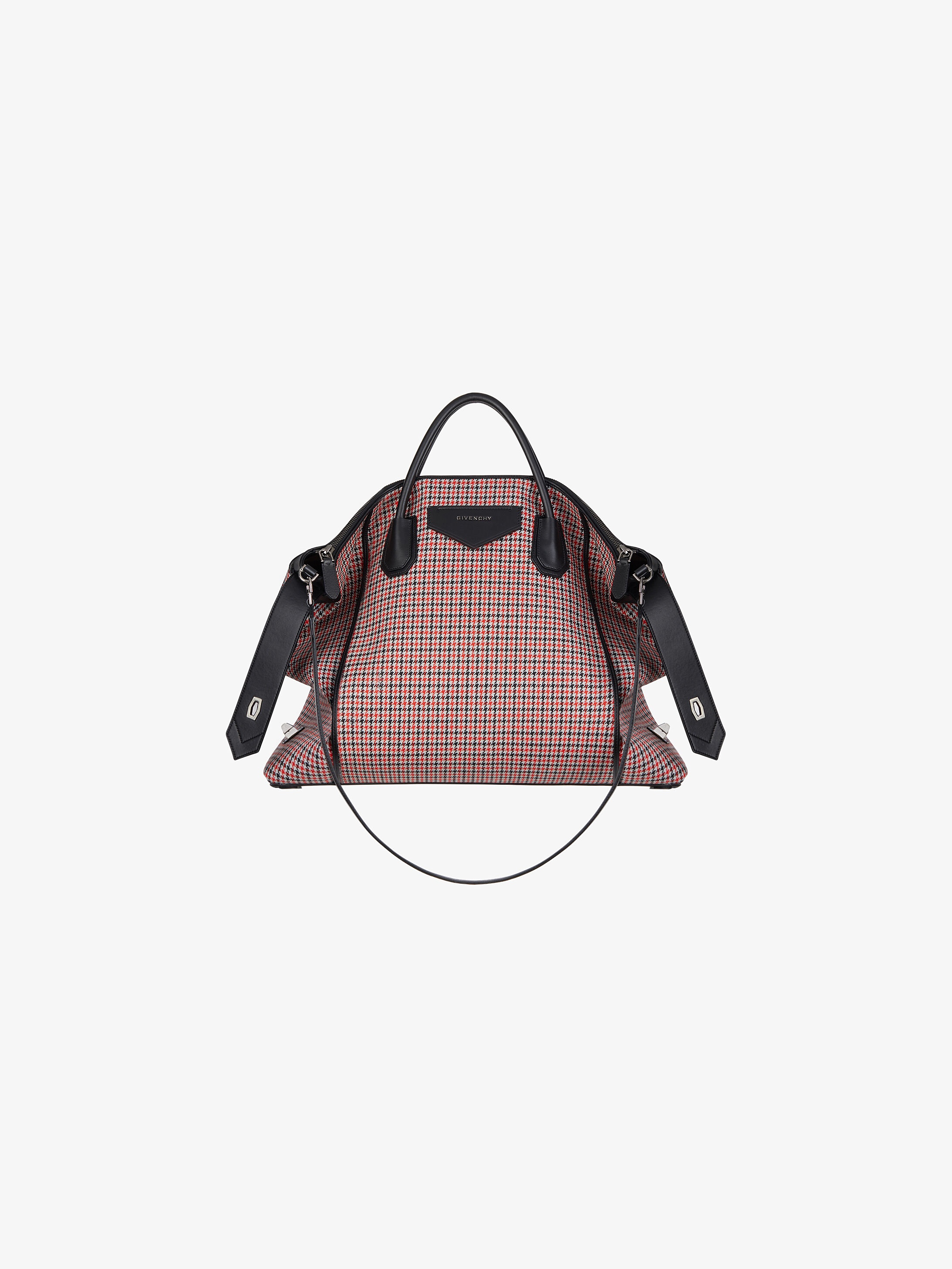 Medium Antigona Soft bag in houndstooth wool - 1