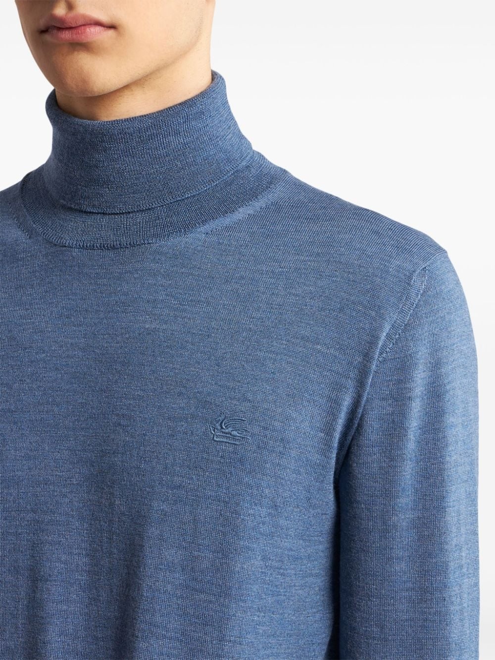 Pegaso-embroidered wool jumper - 4