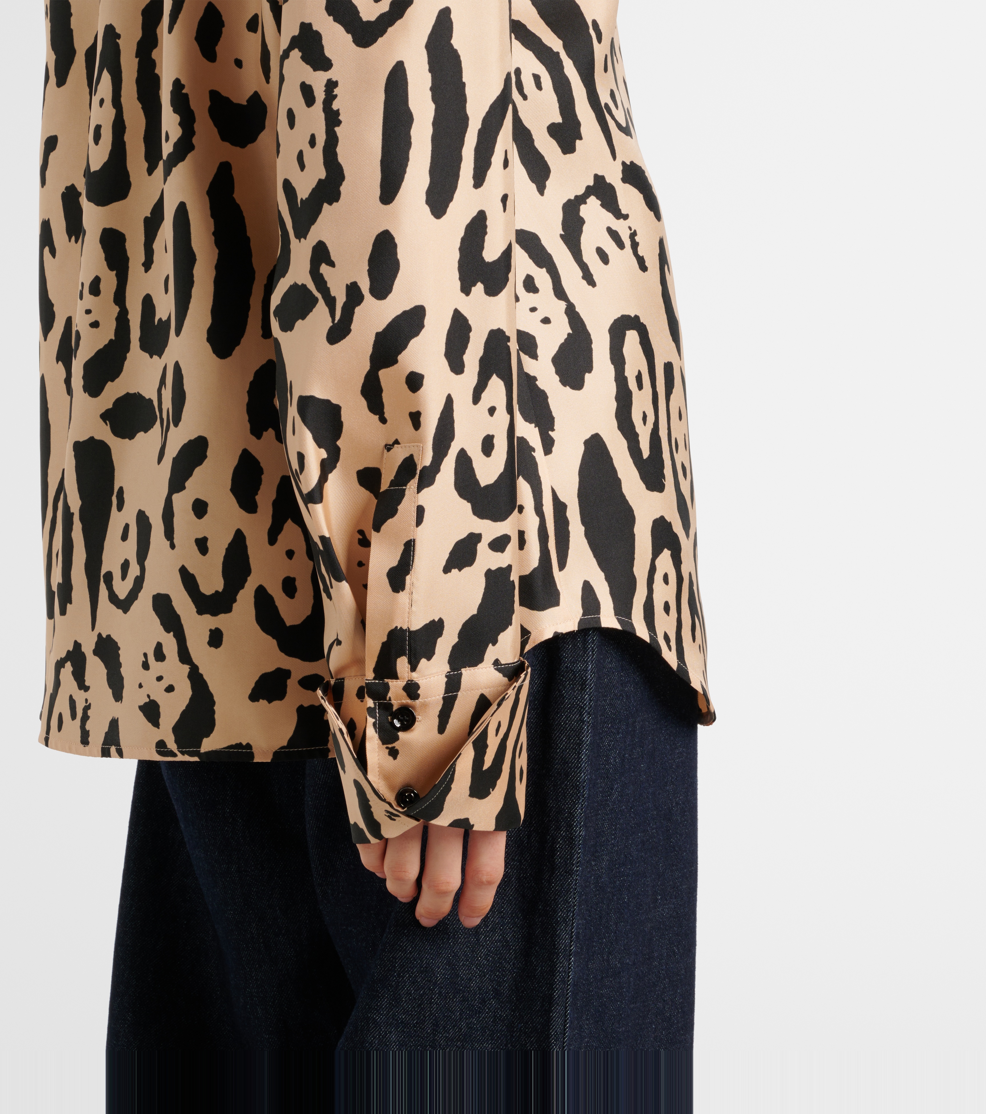 Armony leopard-print silk top - 5