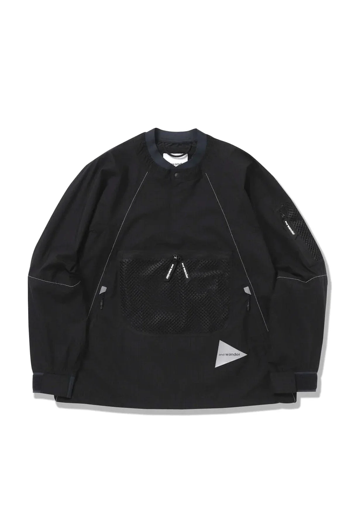 Breath Rip Pullover Jacket - Black - 1