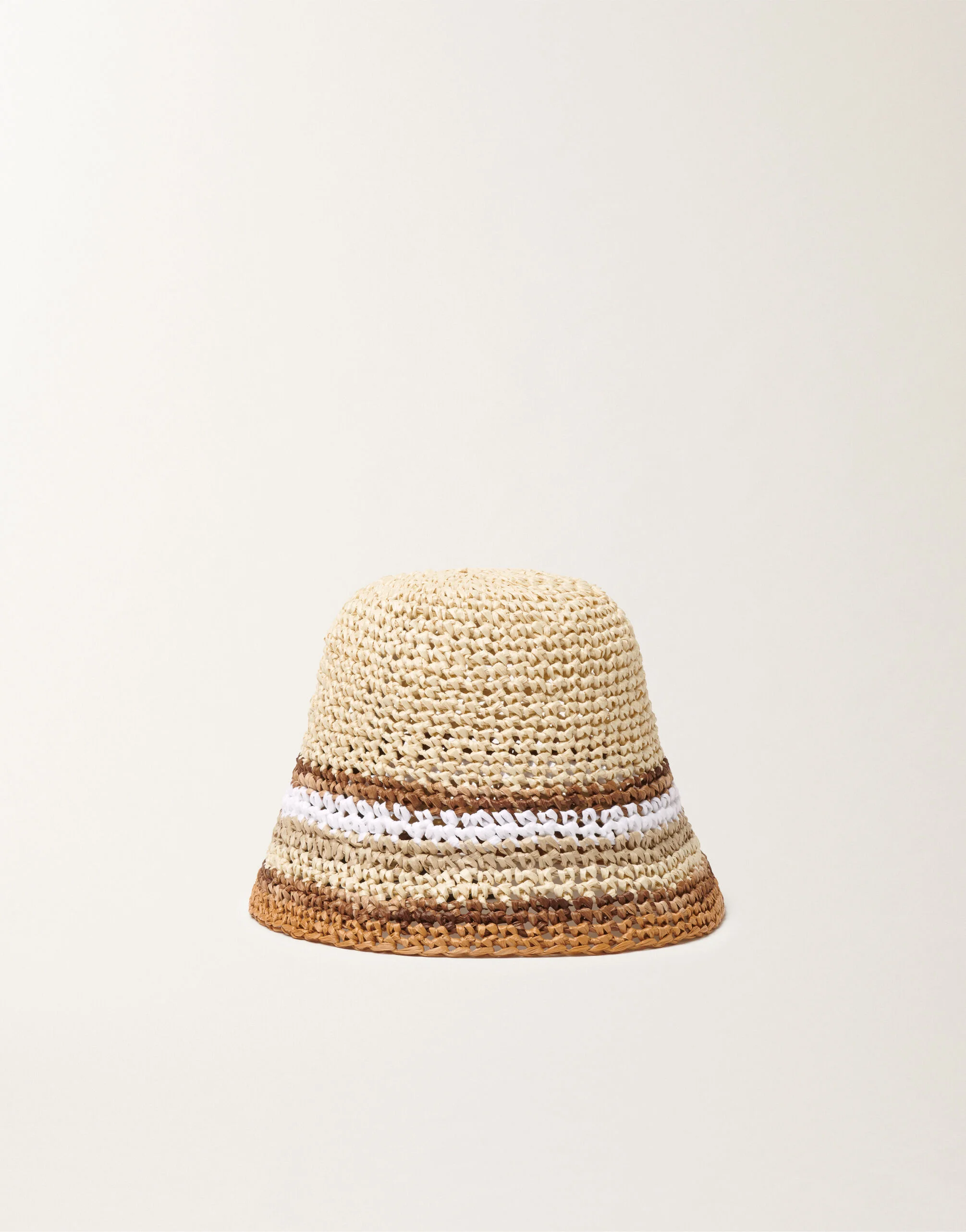 Crochet fisherman hat in raffia - 1