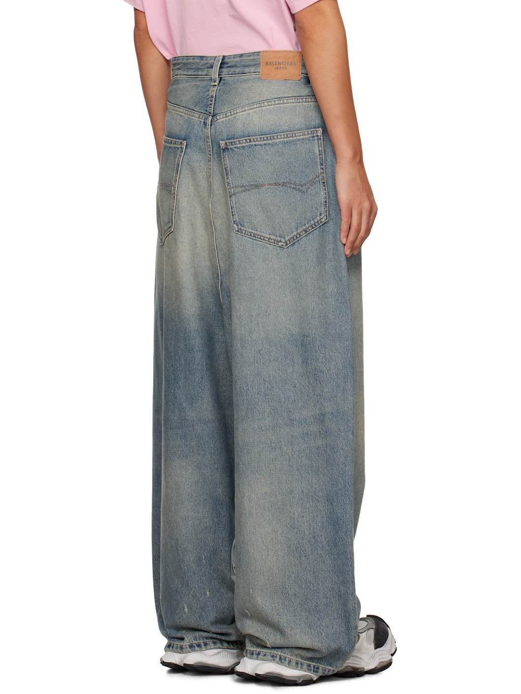 Blue Low Crotch Jeans - 3