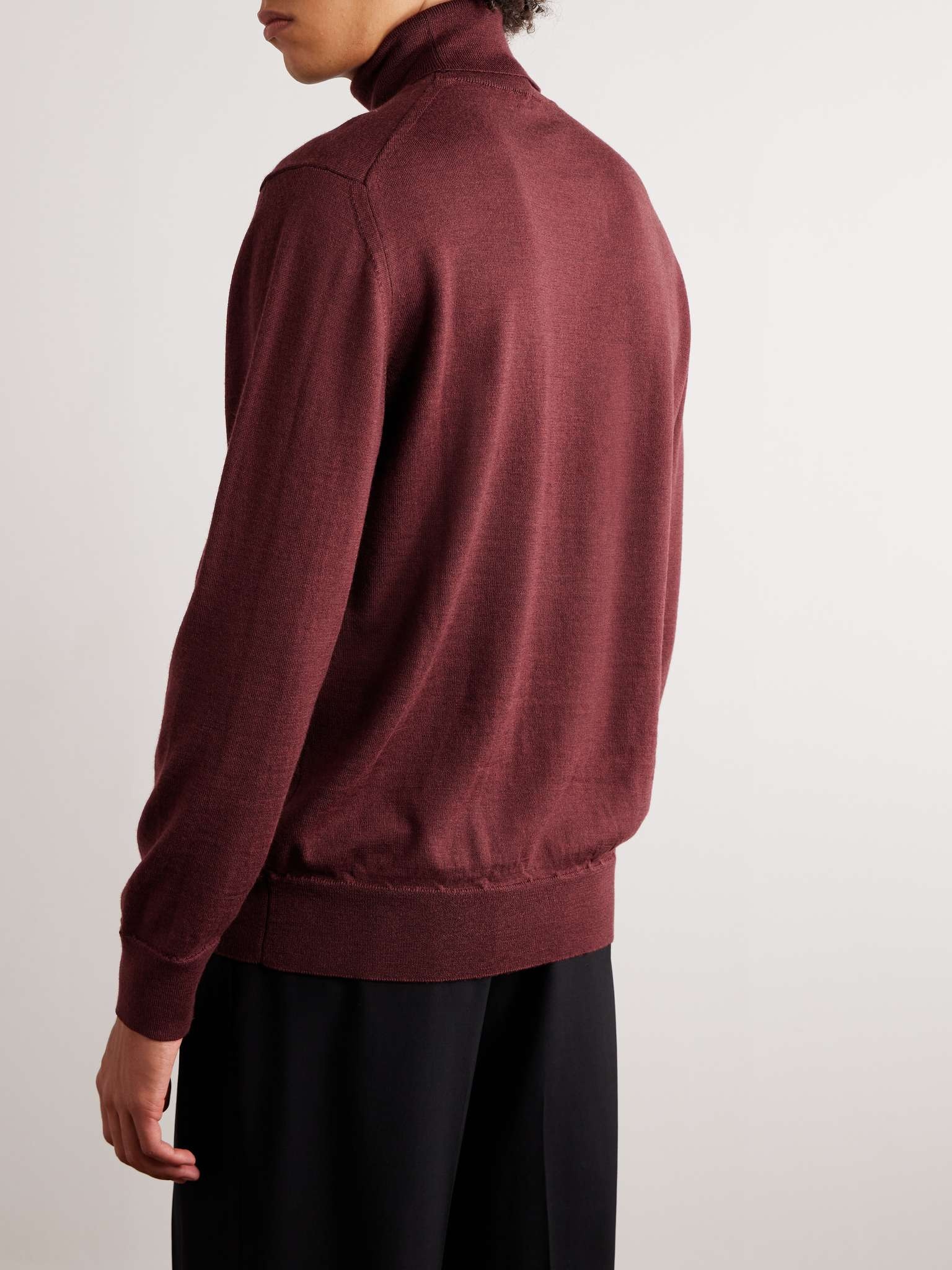 Logo-Embroidered Wool Rollneck Sweater - 3