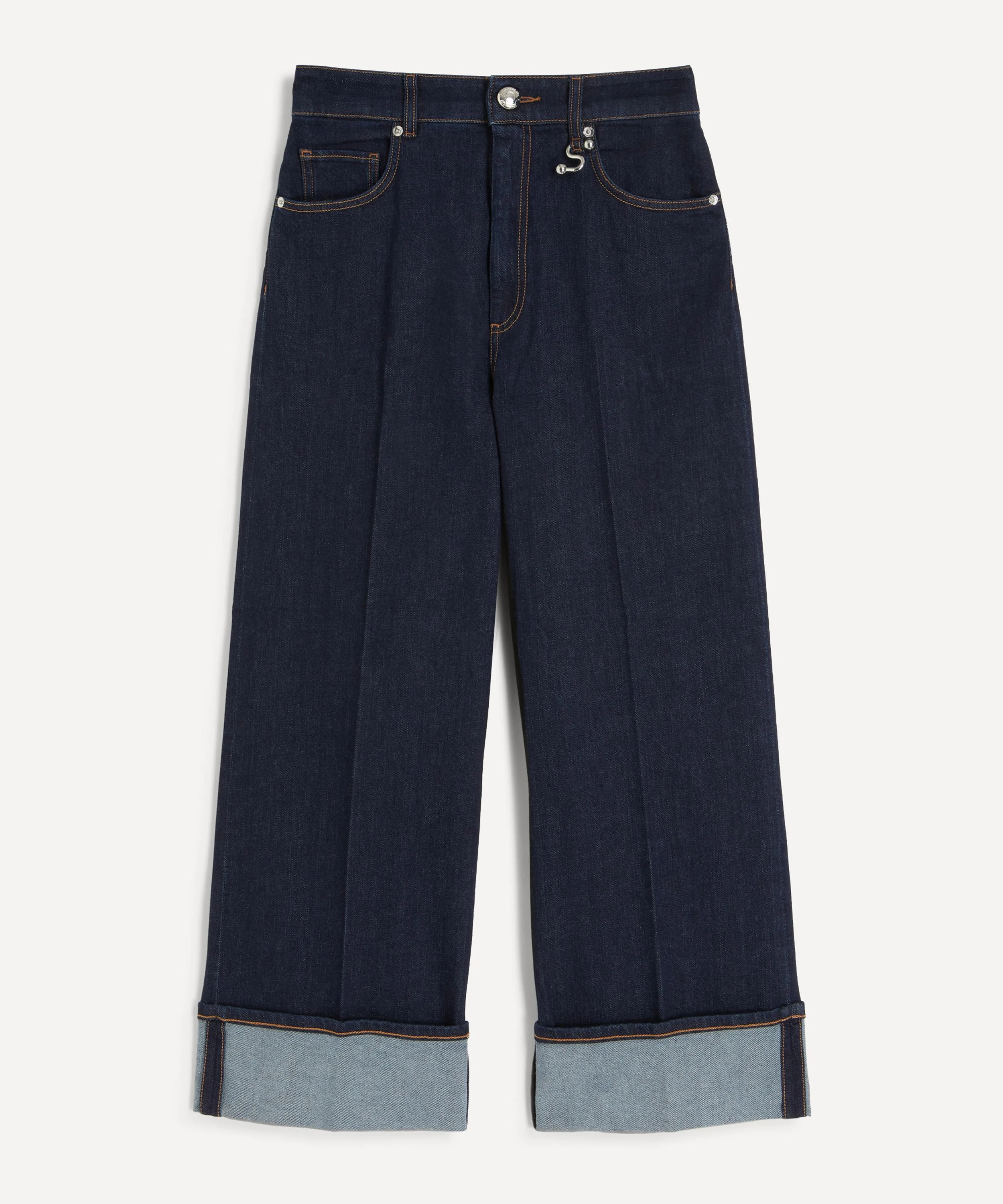 Rapido Wide-Leg Cropped Jeans - 1
