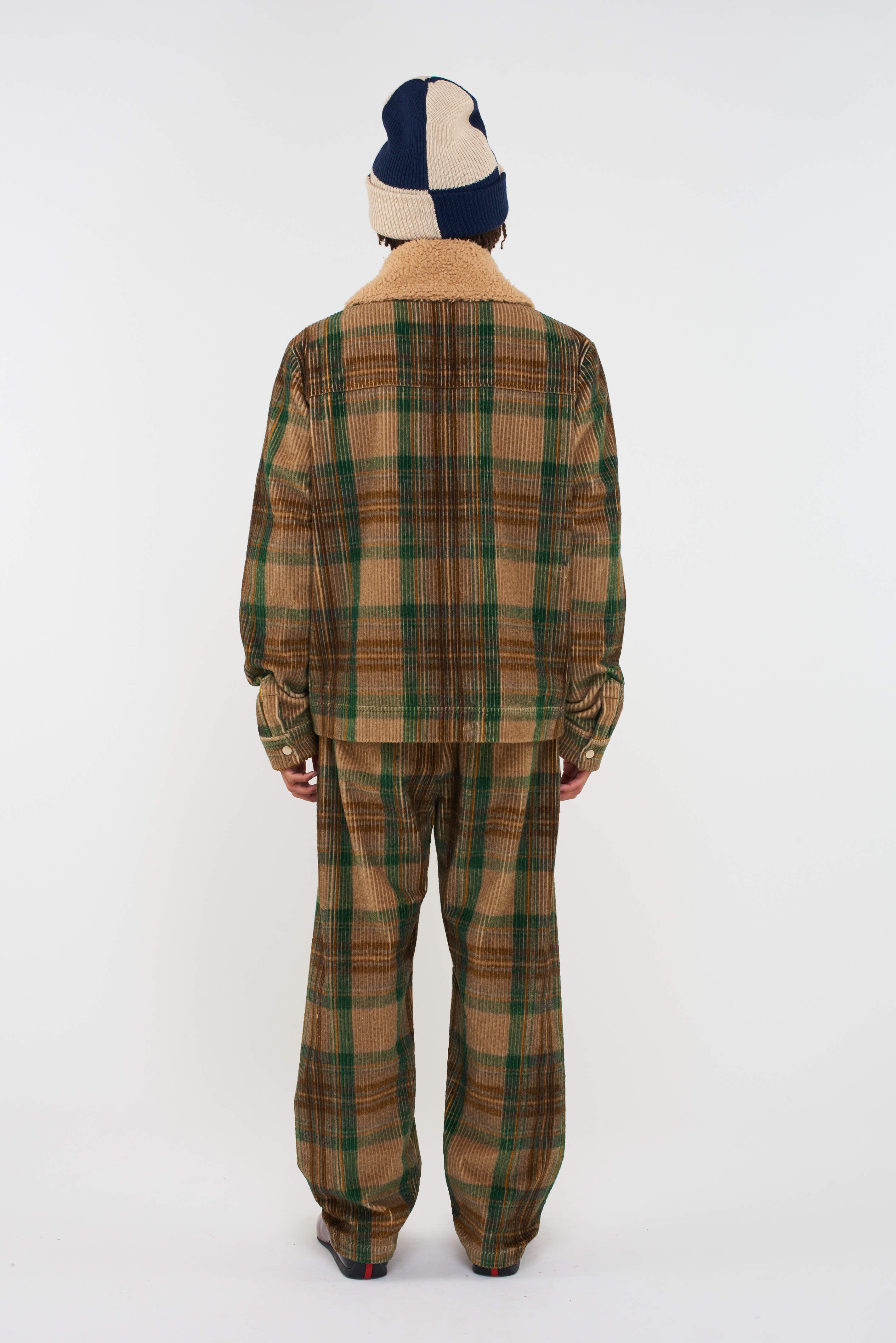 PLAID CORD JACKET - 3