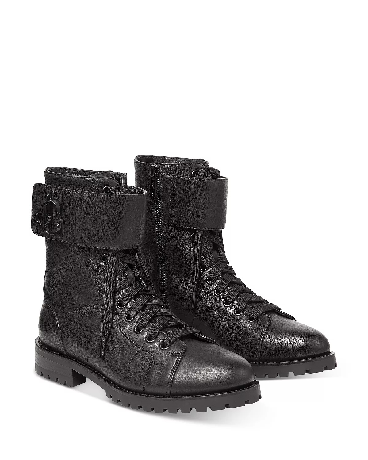 Women's Ceirus Leather Combat Ankle Boots - 2