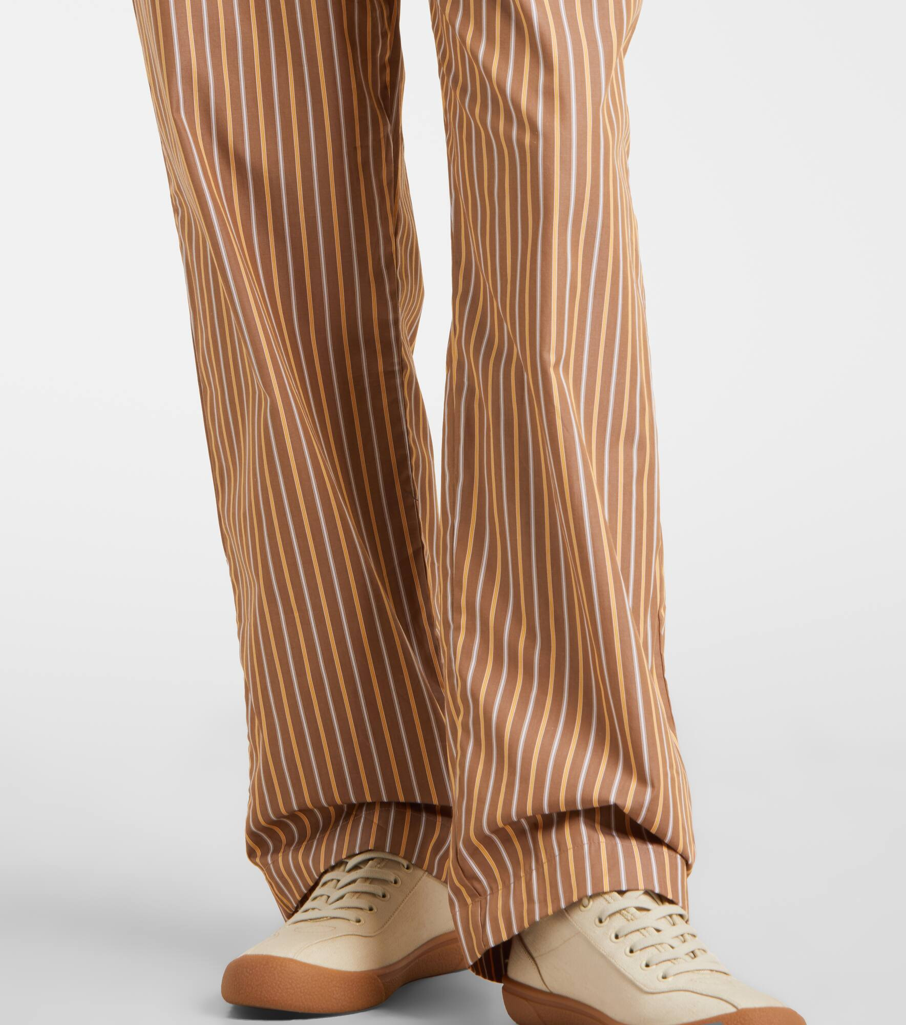 Yoshi cotton-blend twill wide-leg pants - 5