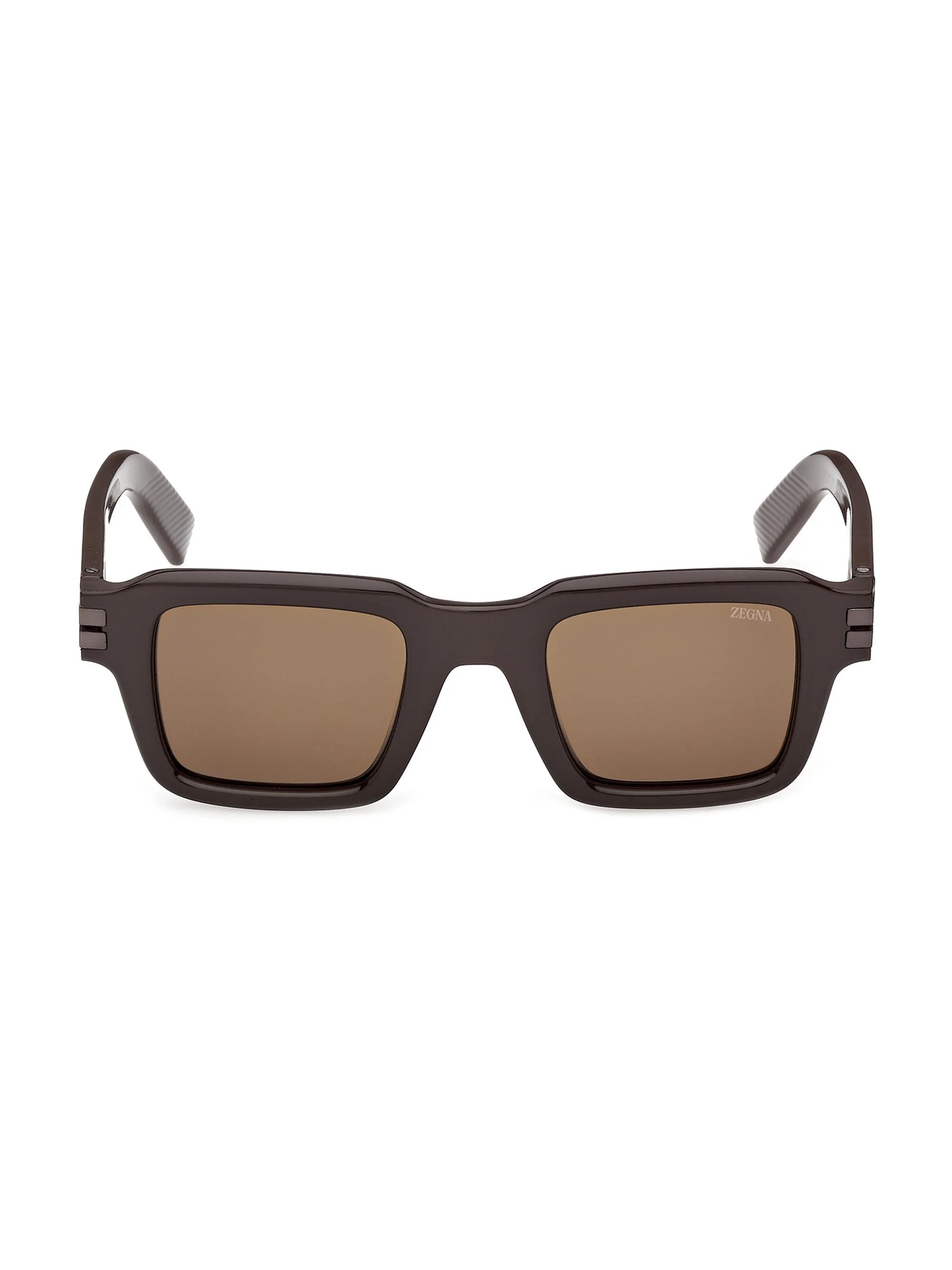 Men's 48MM Square Sunglasses - Dark Brown - 1