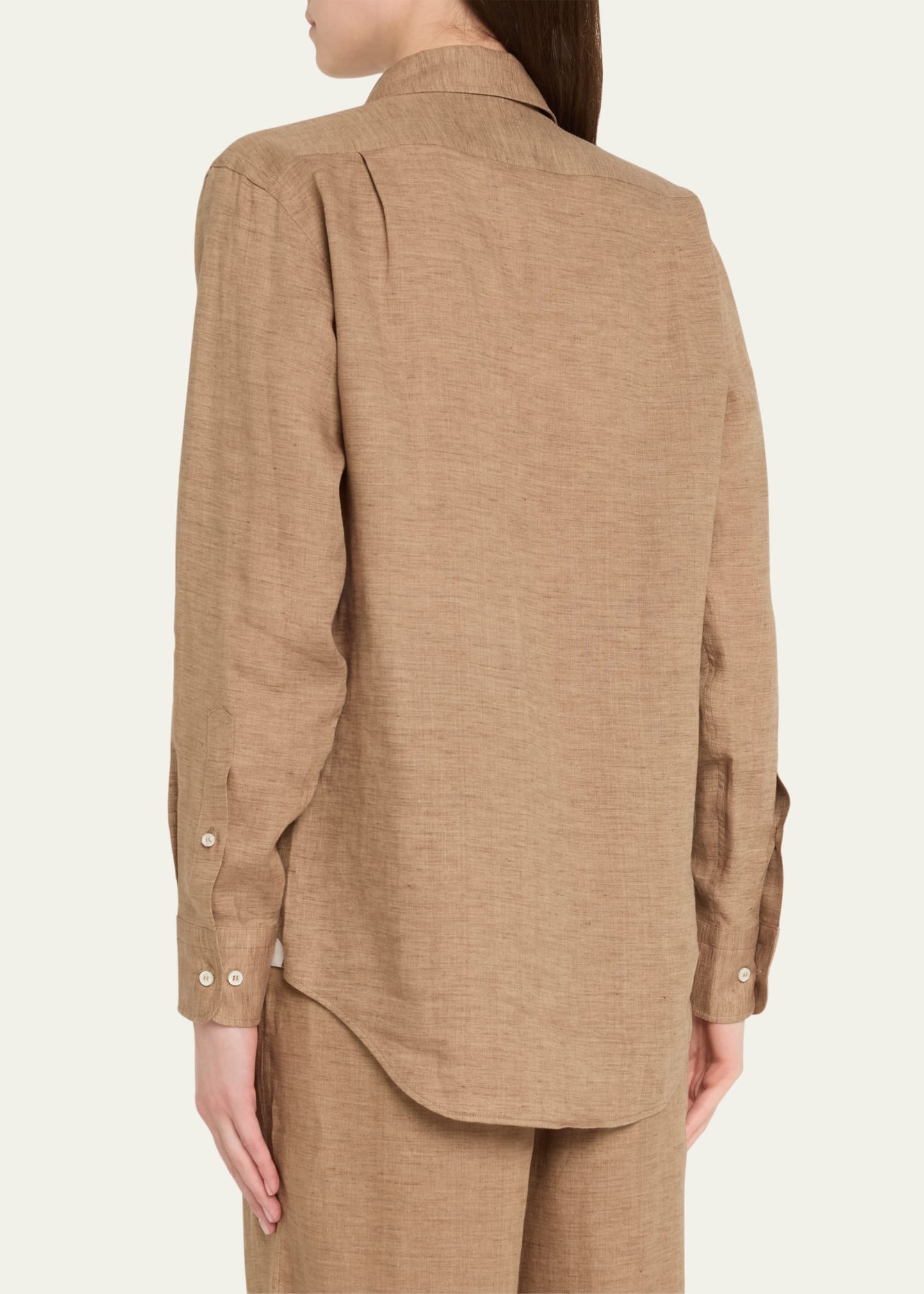 Andre Button Down Linen Solaire Shirt - 3