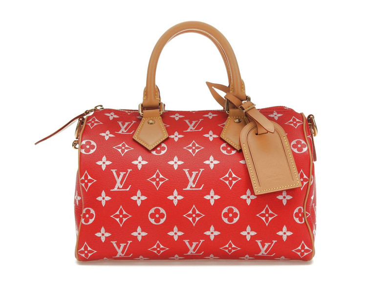 Louis Vuitton Speedy P9 Bandoulière 25 Monogram Leather Red 1