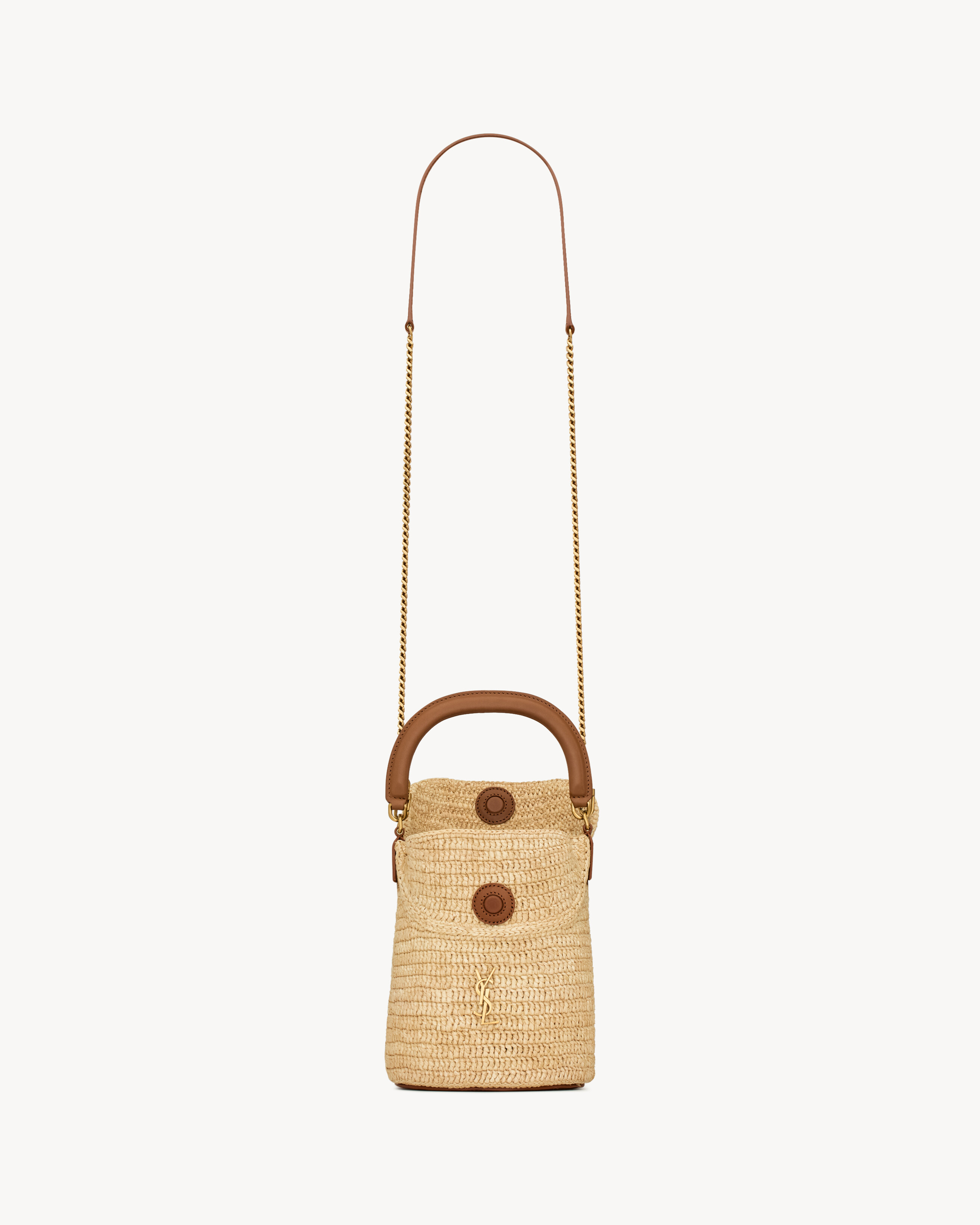 GABY BUCKET BAG IN RAFFIA - 5